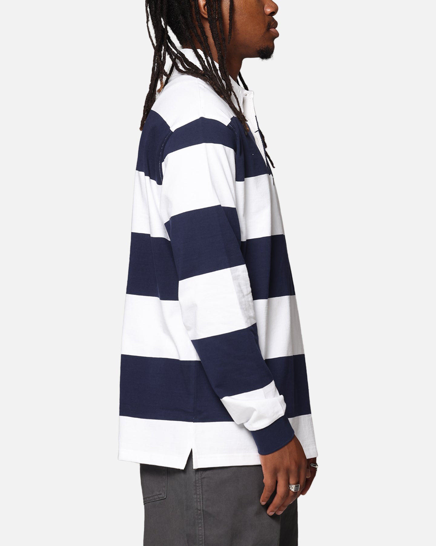 X-Large XL Stripe Rugby Jersey Navy、mySite、zt4zffjzw