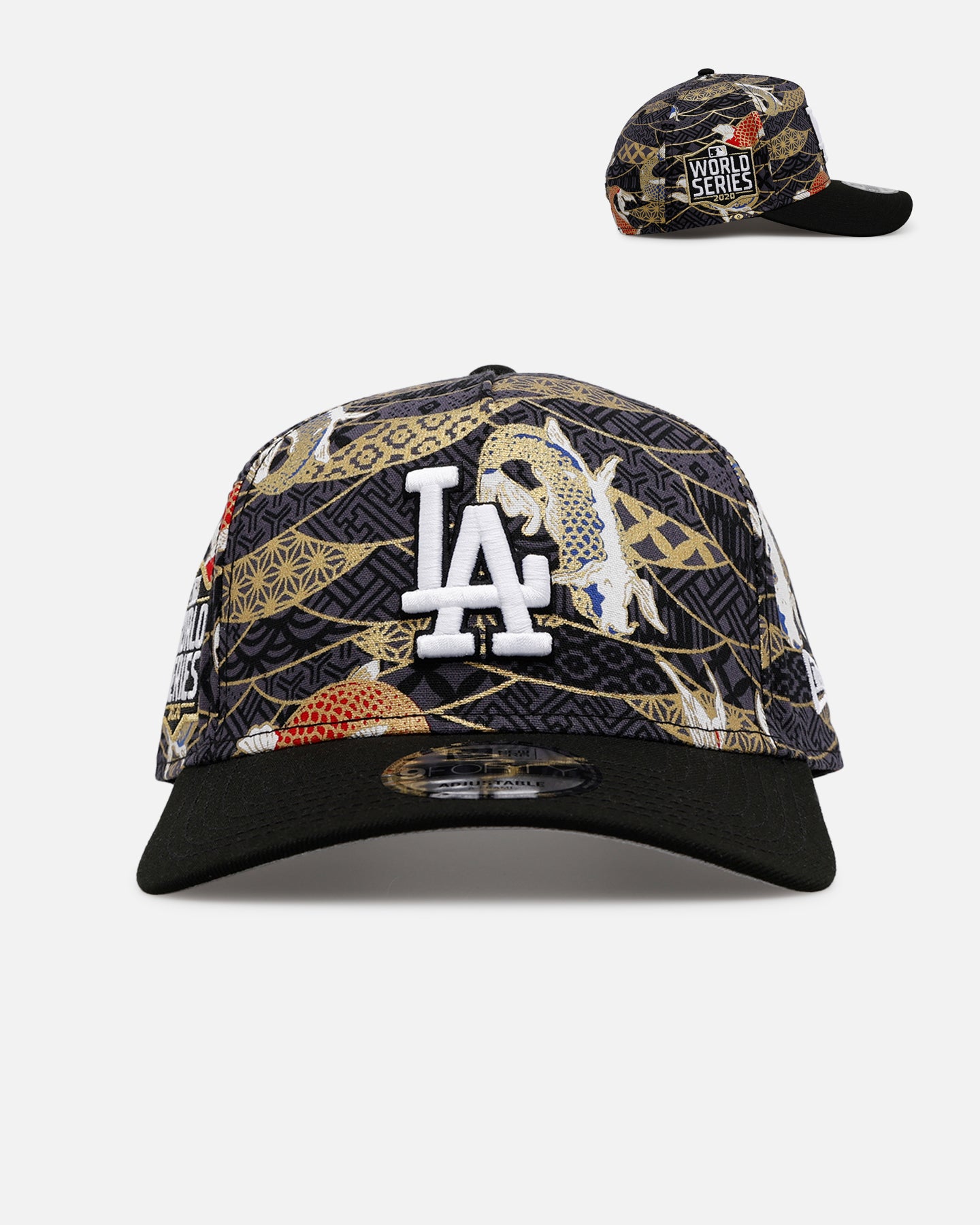 New Era Los Angeles Dodgers 'Koi' 9FORTY A-Frame Snapback Black/Multi-Colored、mySite、zt4zffjzw