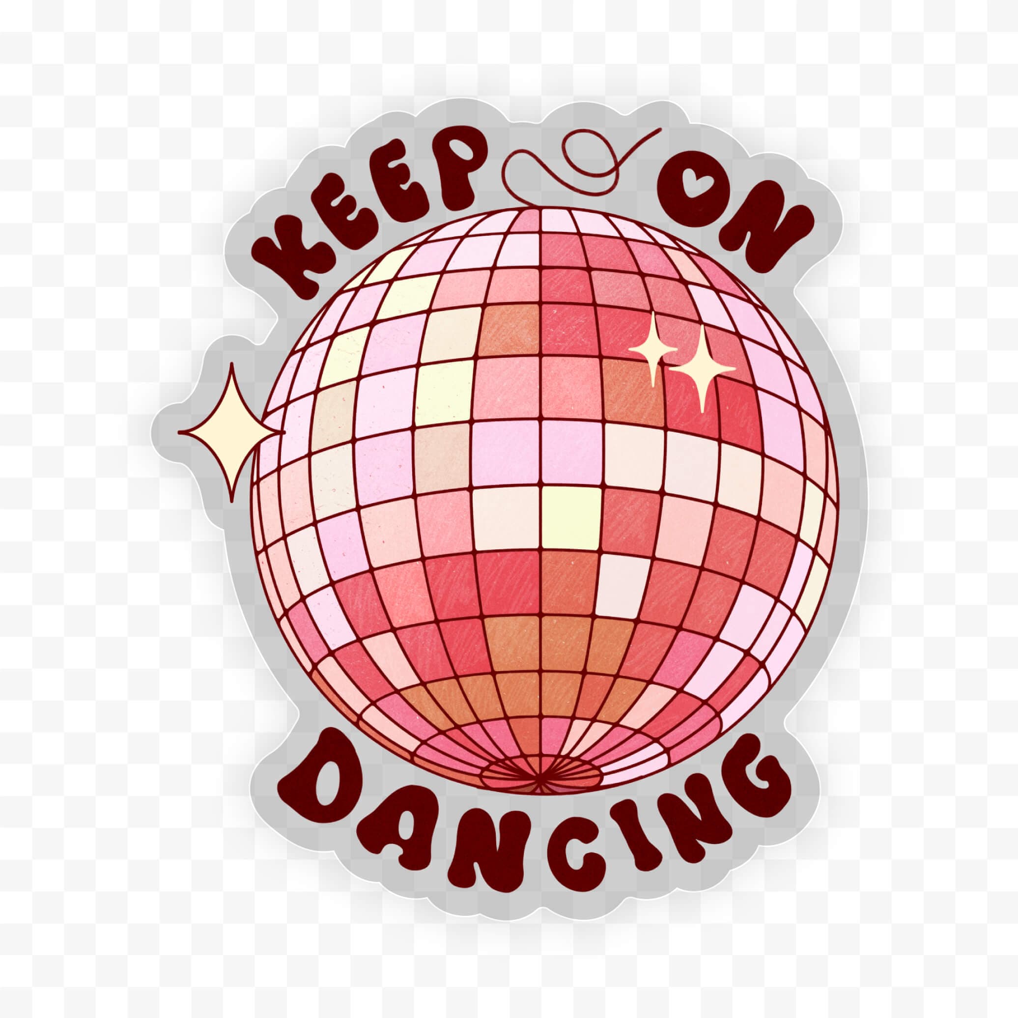  Keep on dancing clear sticker、mySite、ghnorth