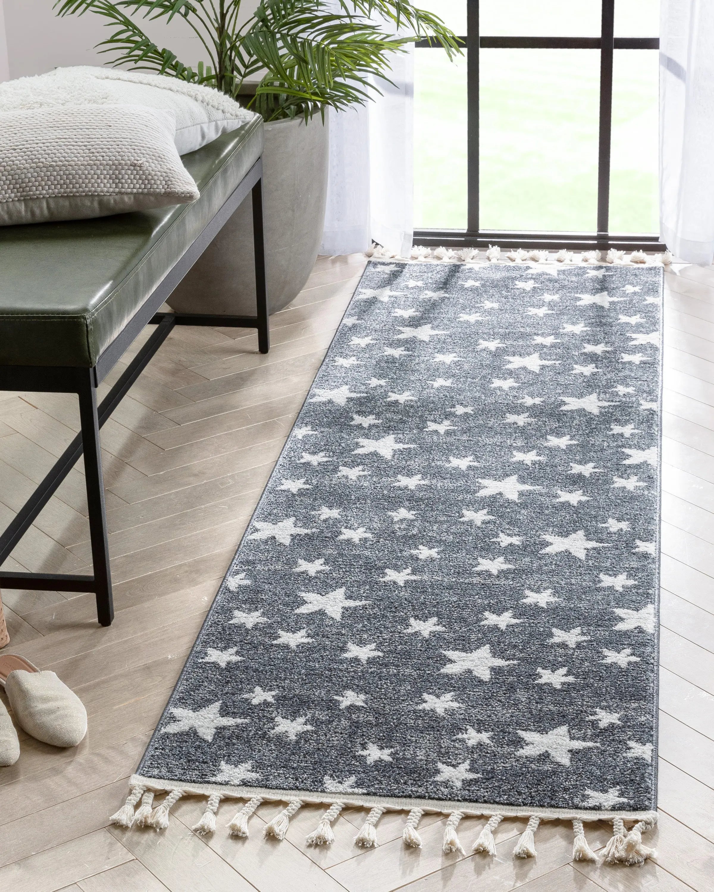 Stars Modern Geometric Grey Kids Rug、mySite、gigharbornorthrealestate