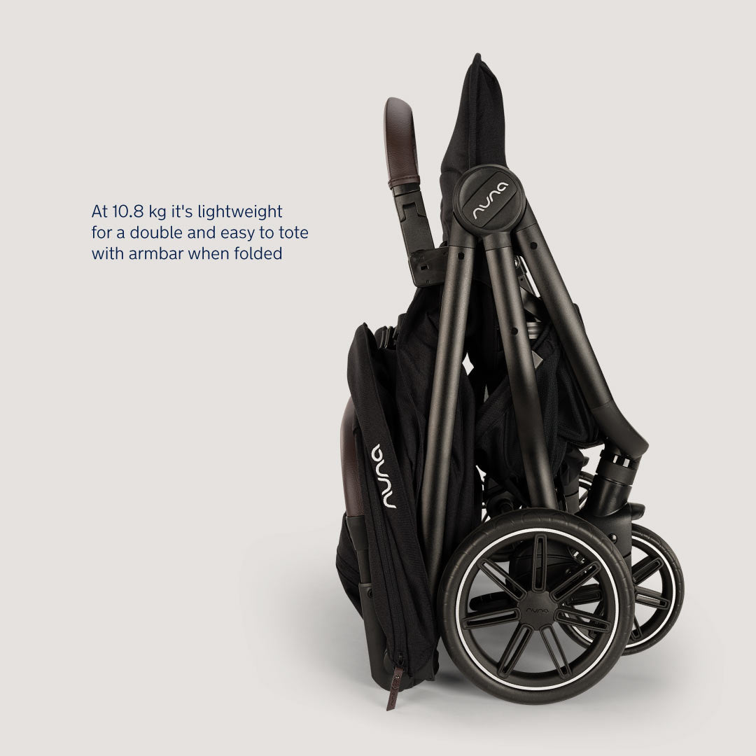  Nuna TRVL DUBL Pushchair - Caviar、mySite、merchandisen