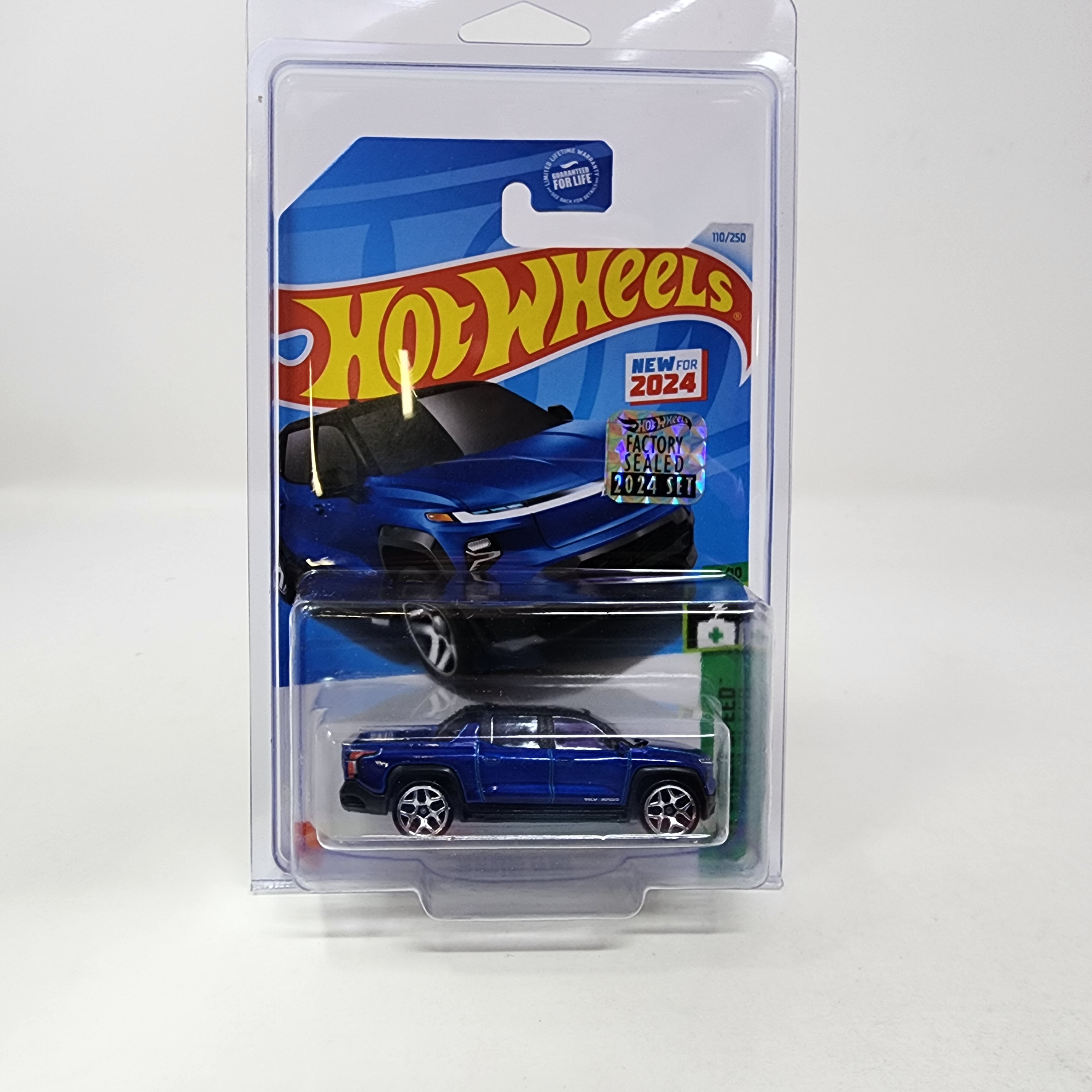 Silverado EV RST #110 * BLUE * 2024 Hot Wheels Basic w/ Factory Holo、mySite、hgirdovlk