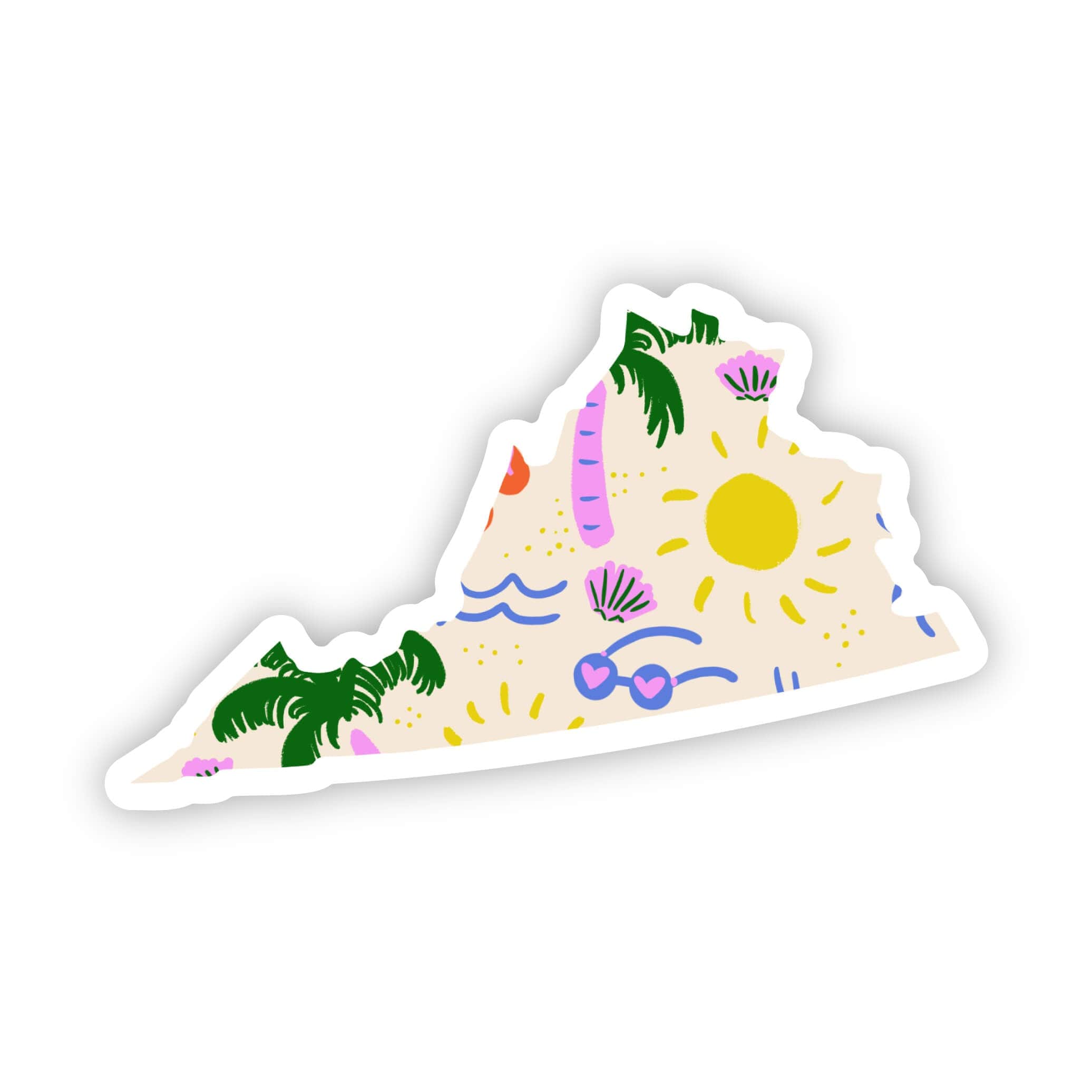  Virginia Sticker - Beach、mySite、elrpsem3k