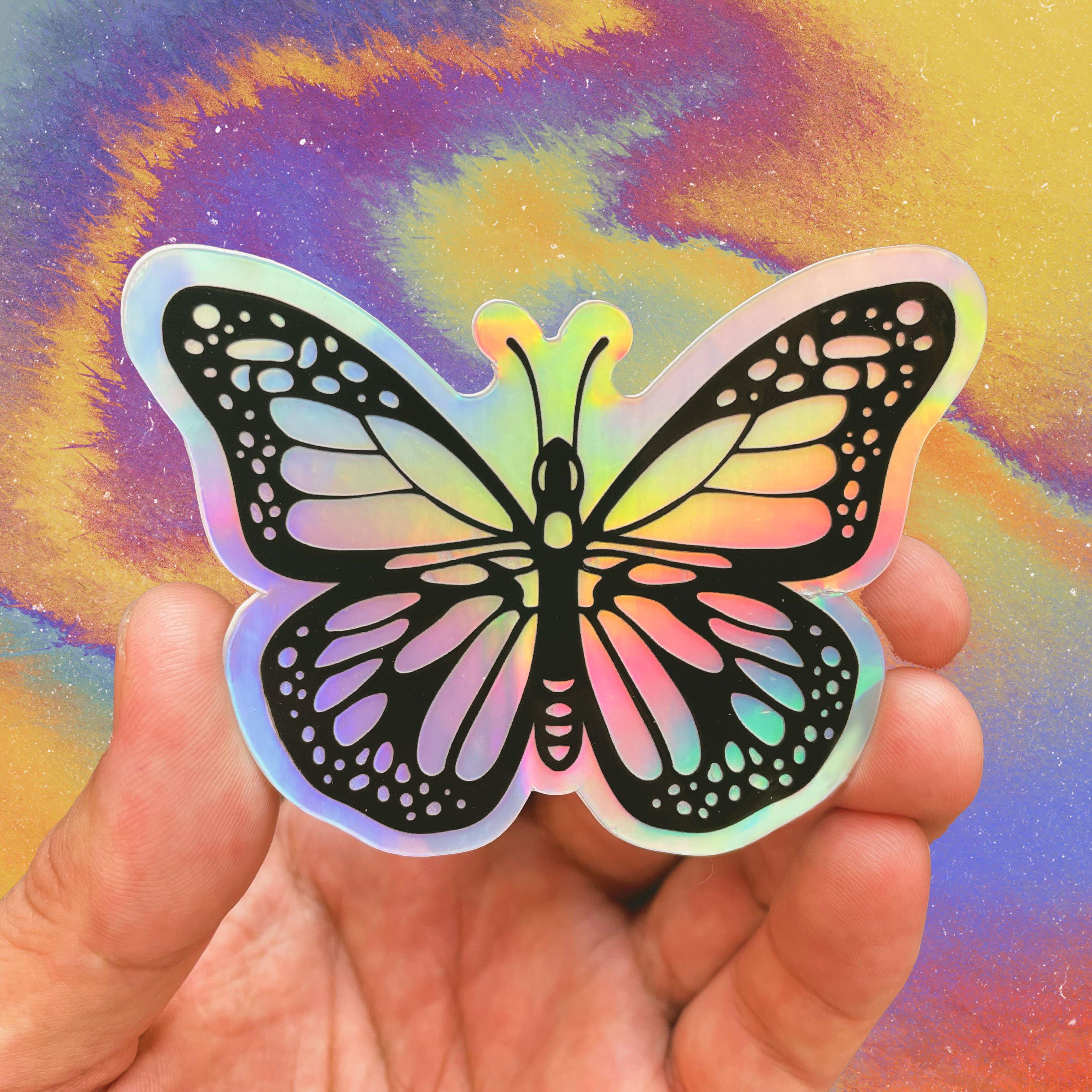  Butterfly Holographic Sticker、mySite、elrpsem3k