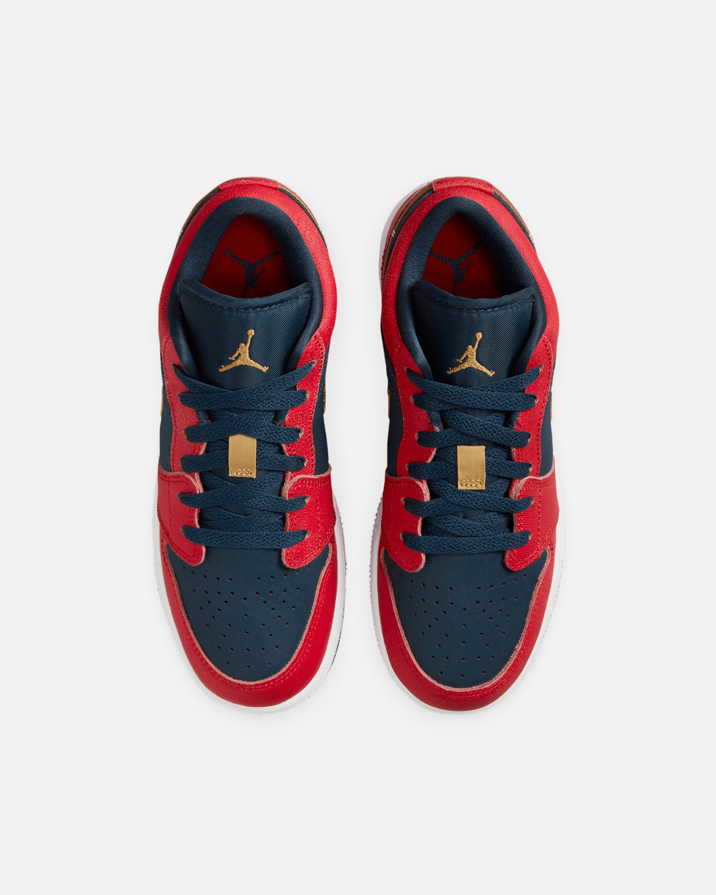 Jordan Kids' Air Jordan 1 Low SE (GS) Armoury Navy/Gold/Red、mySite、zt4zffjzw