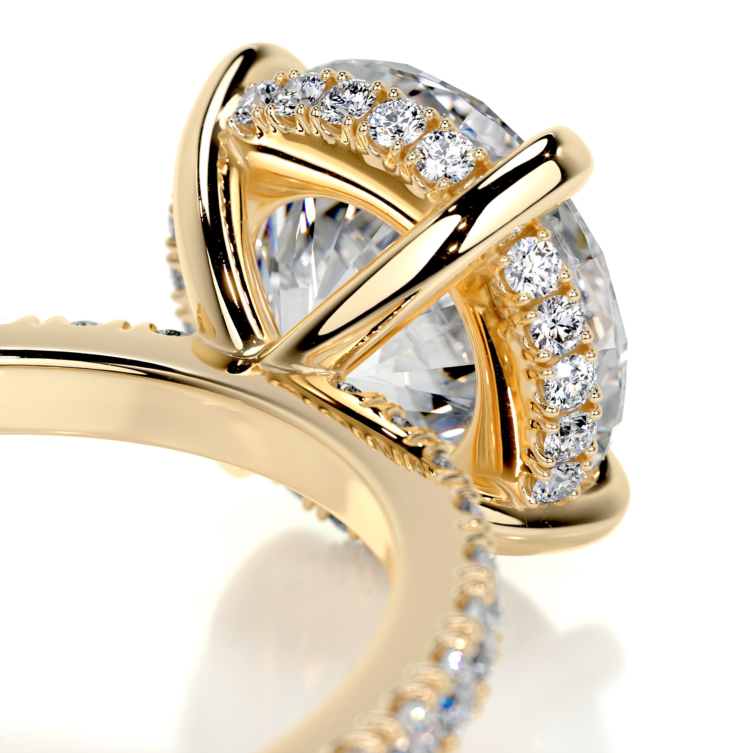 Valeria Diamond Engagement Ring -18K Yellow Gold、mySite、hinf8tx79