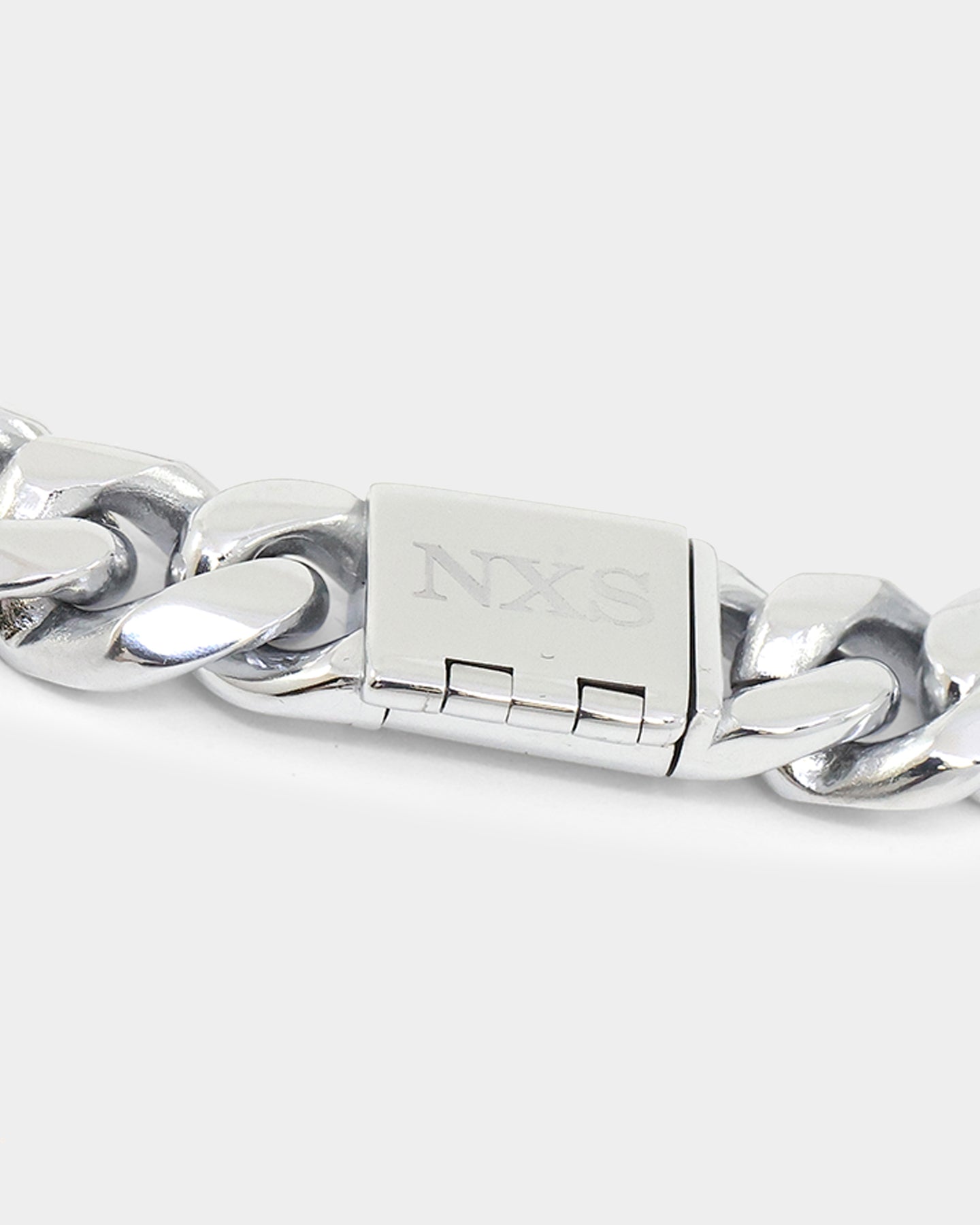 NXS 10mm Cuban Link Bracelet White Gold、mySite、zt4zffjzw