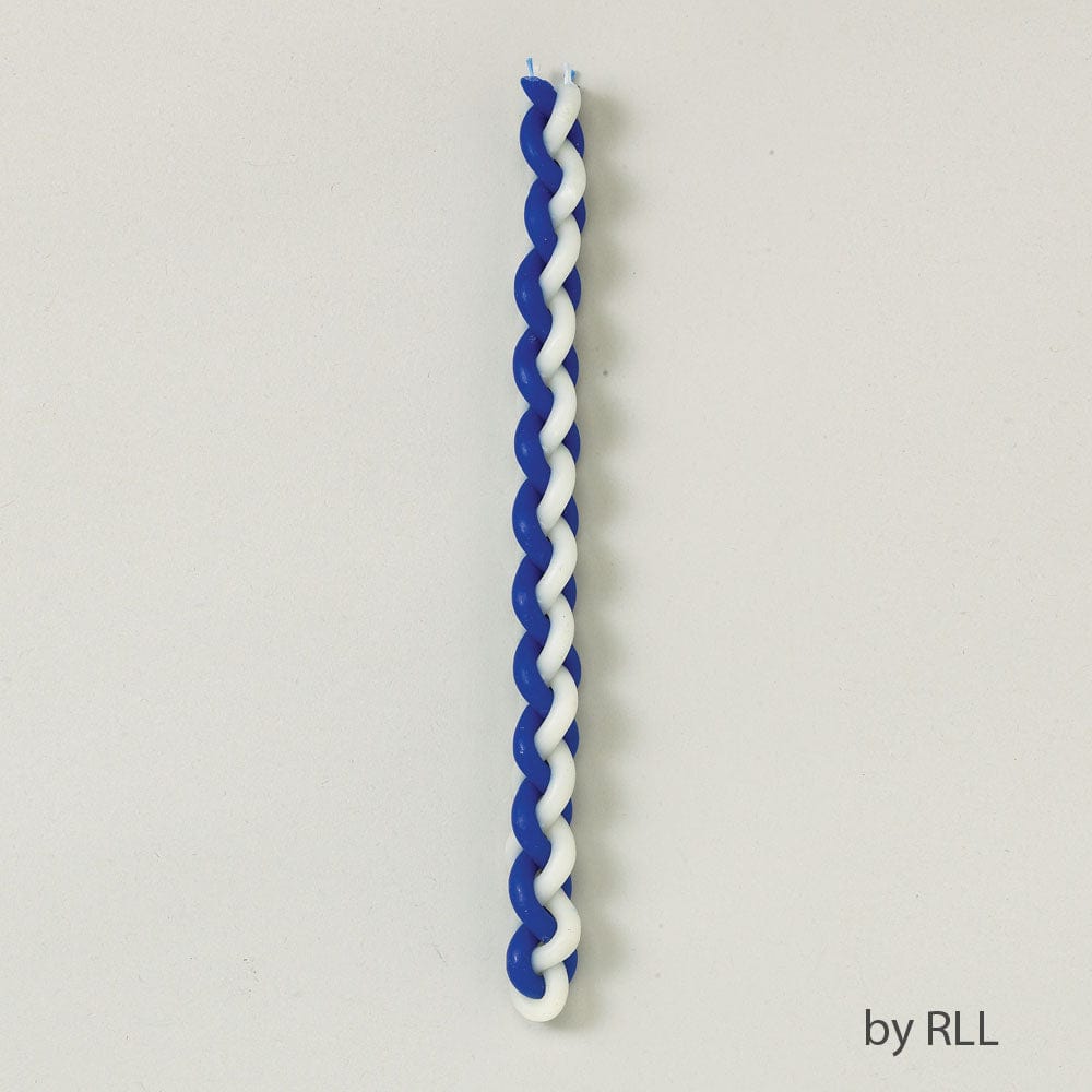 Blue and White Round Beeswax Havdalah Candle、mySite、topwebapps