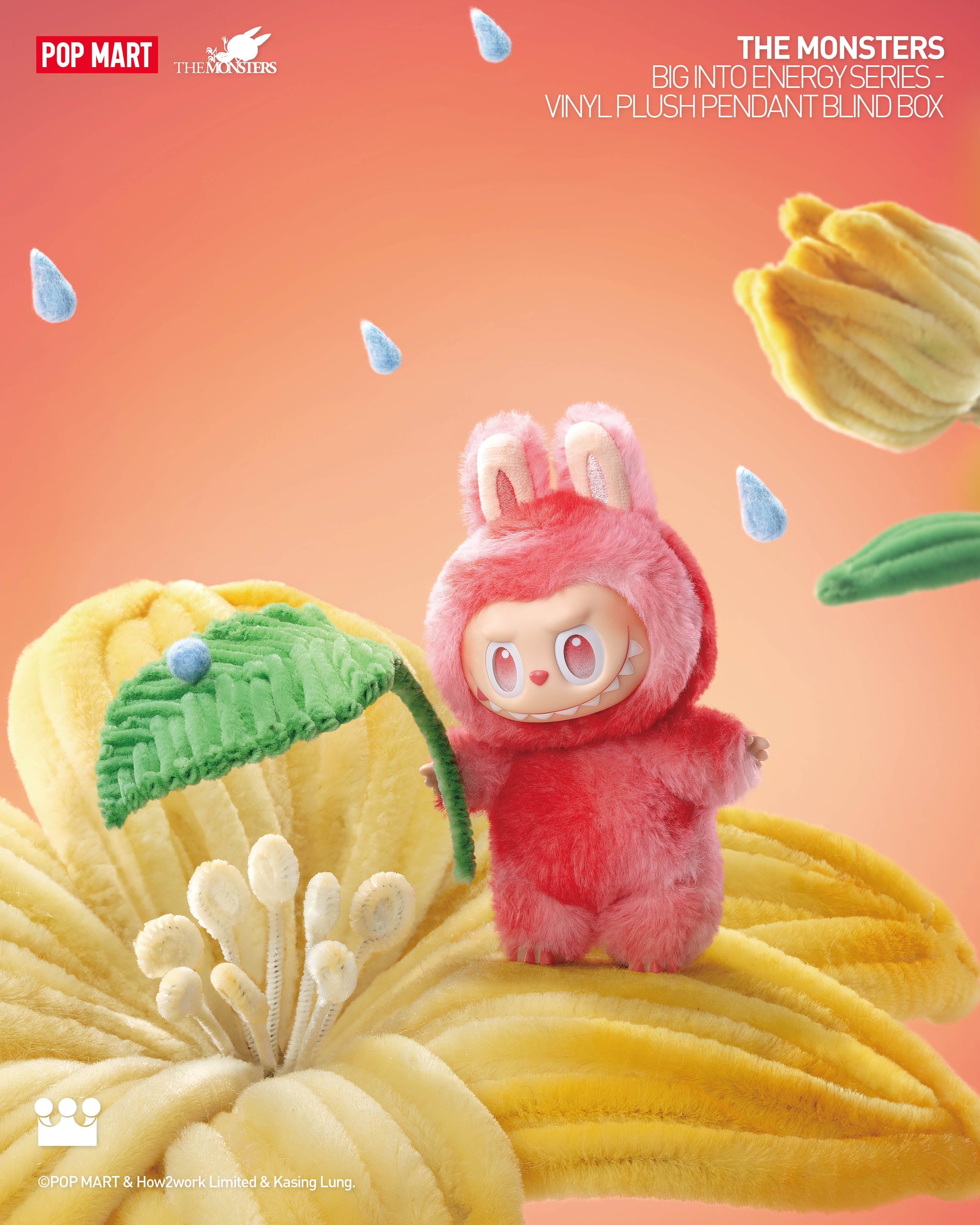  POP MART THE MONSTERS Big into Energy Series-Vinyl Plush Pendant Blind Box、mySite、greenlandpopulation