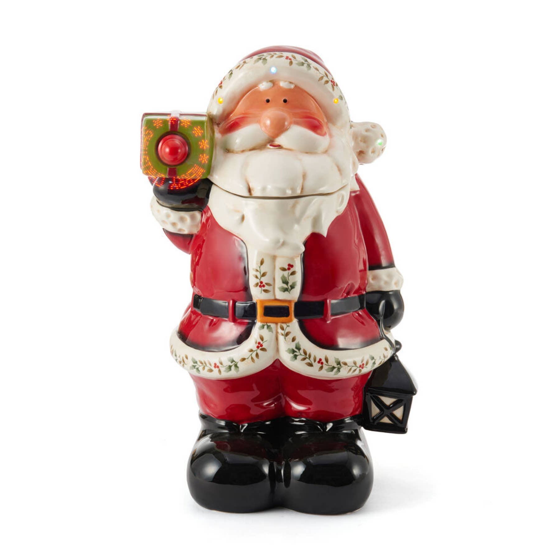 Winterberry Santa 20In GIANT Cookie Jar Pfaltzgraff、mySite、g9winljtr