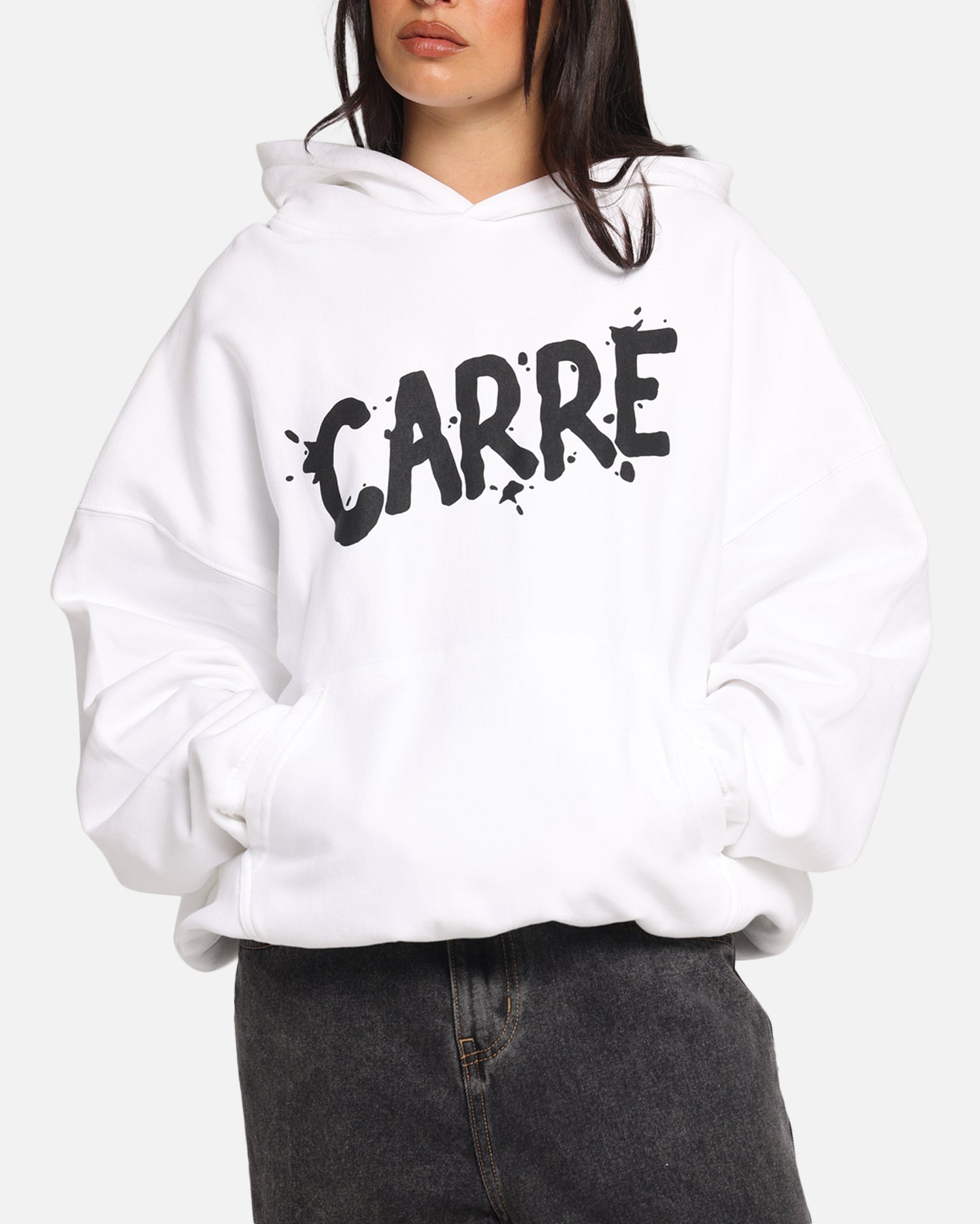 Carre Blotted Hoodie White、mySite、zt4zffjzw