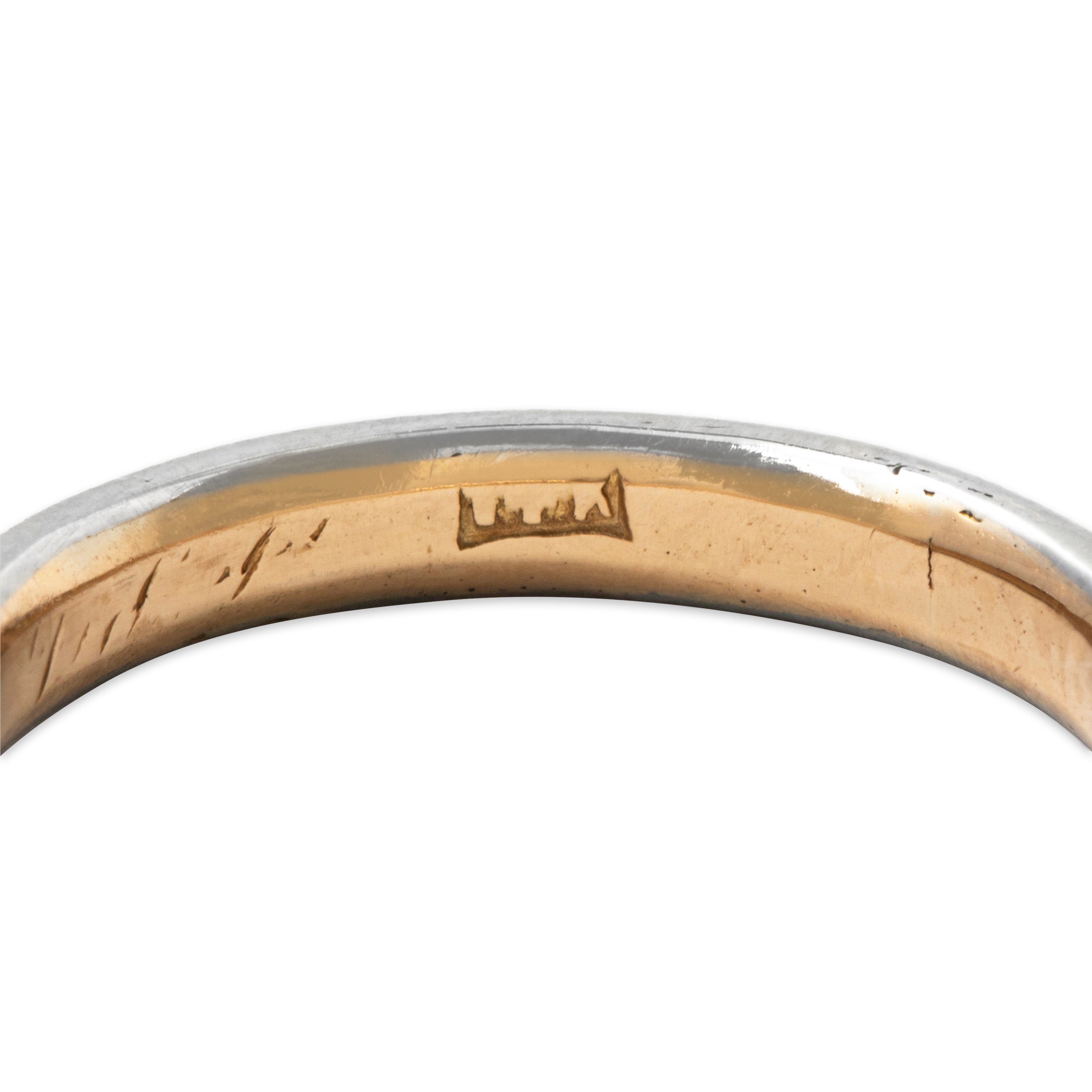 Antique Art Deco 14k White & Yellow Gold Blossom Band Ring 5.75、mySite、hinf8tx79