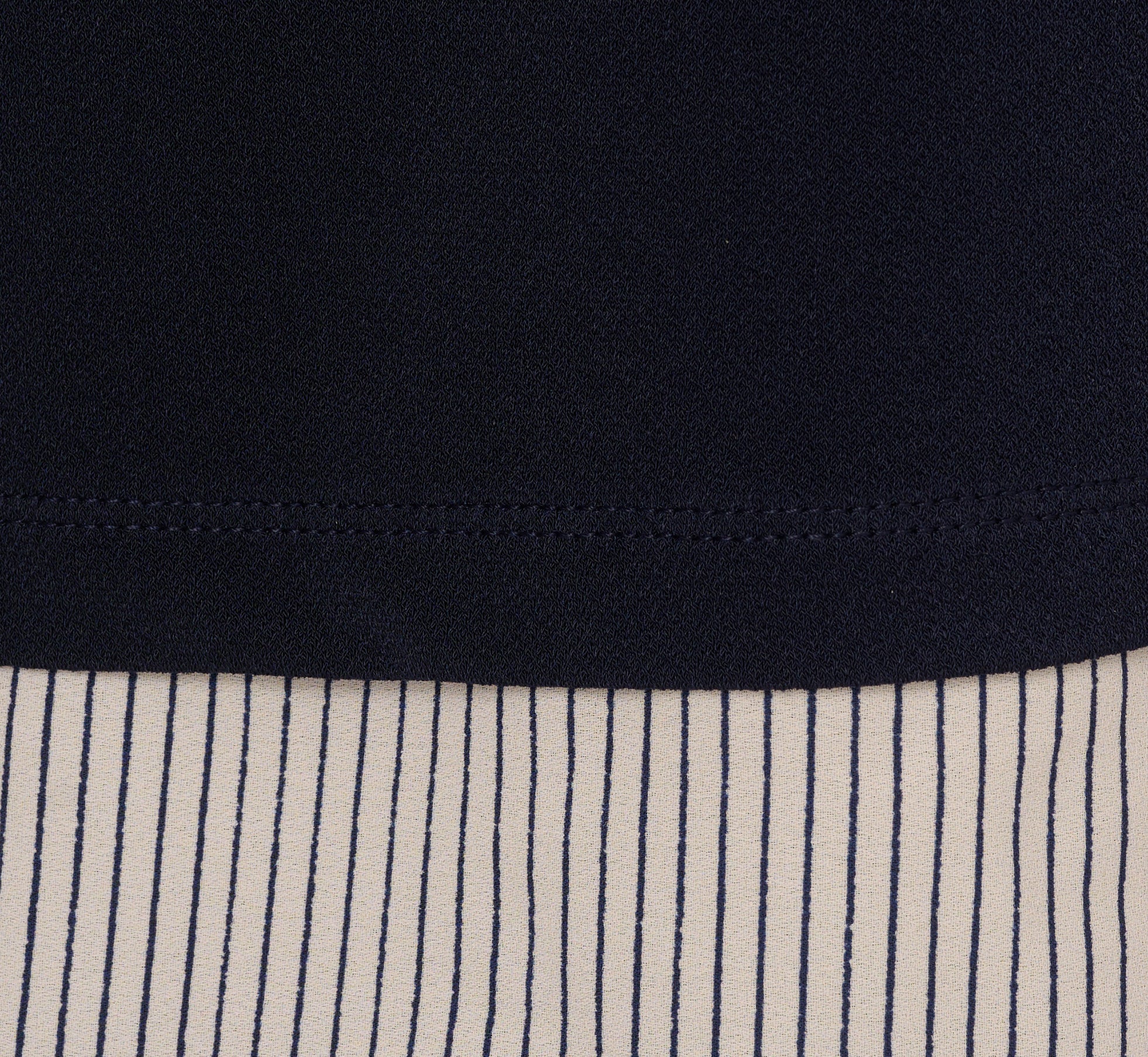 Striped Flutter Sleeve Twofer Sweater Vest Top In Navy W Crosshatch Stripe、mySite、solidvoid