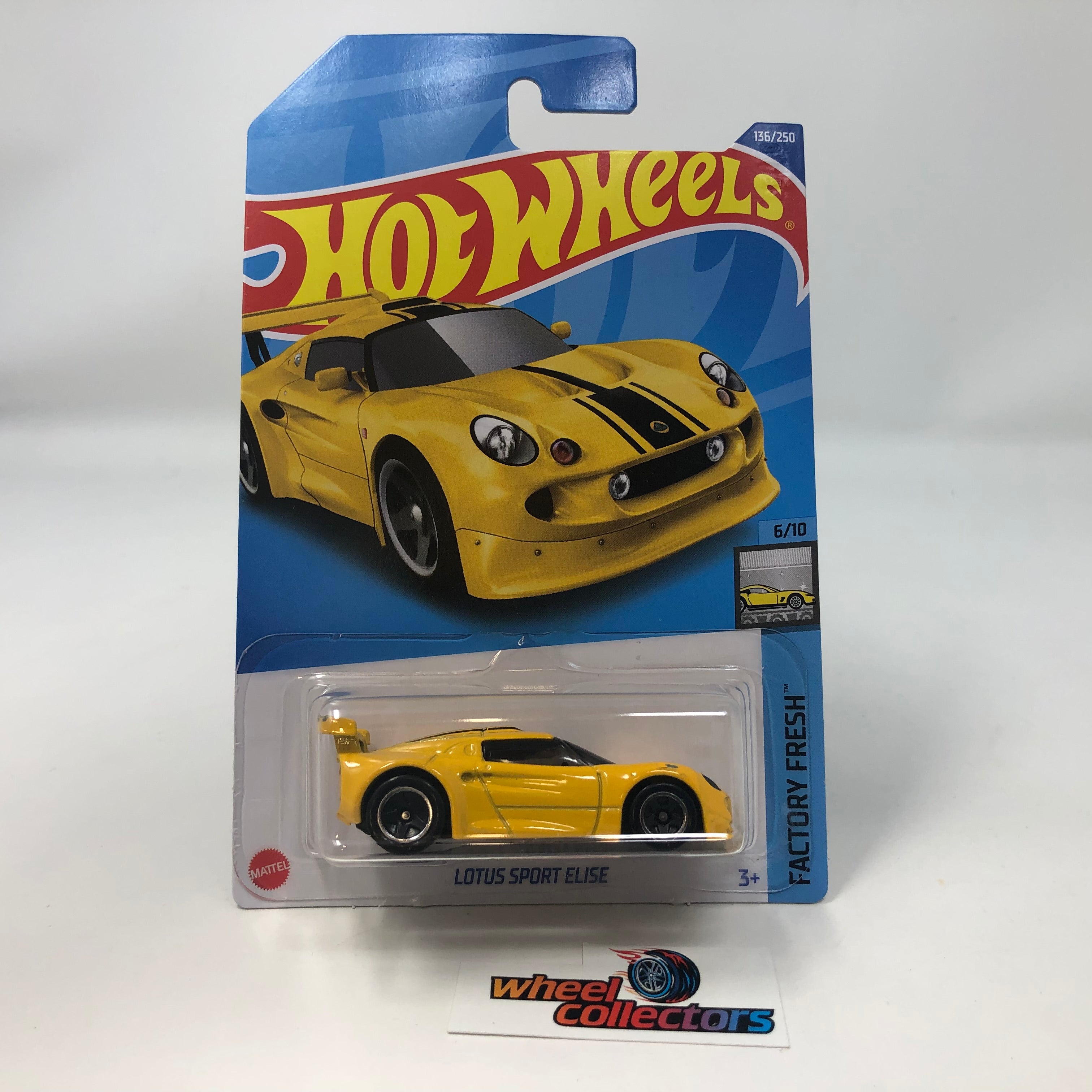 Lotus Sport Elise #136 * Yellow * 2022 Hot Wheels International Case N、mySite、hgirdovlk