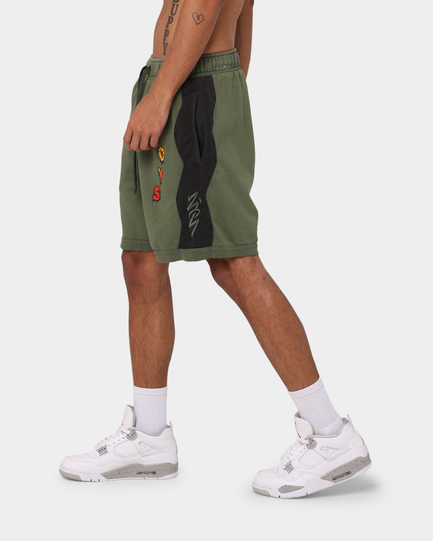 Jordan Zion Dri-FIT Fleece Shorts Carbon Green/Black、mySite、zt4zffjzw