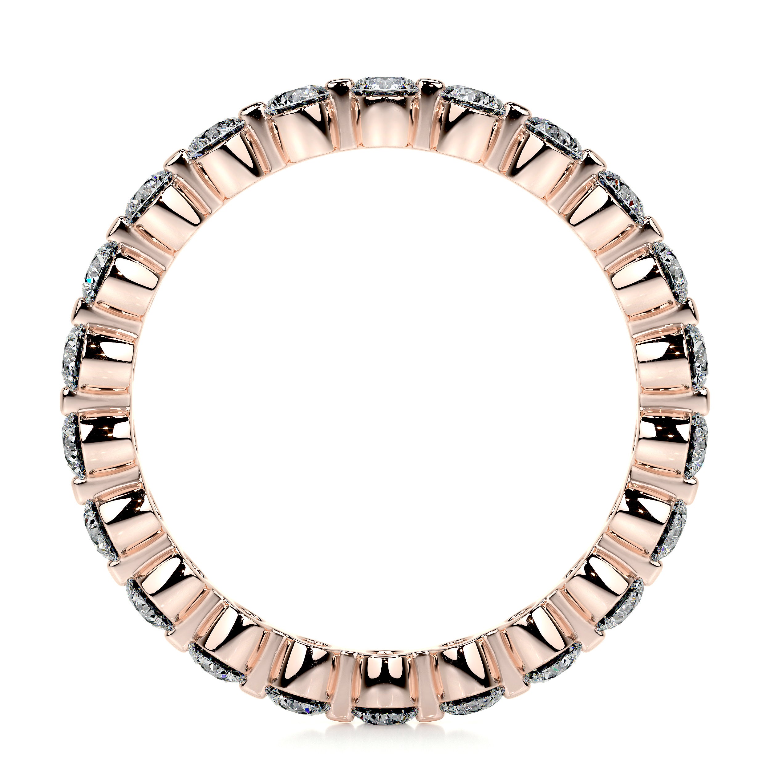 Josie Lab Grown Eternity Wedding Ring (1 Carat) -14K Rose Gold、mySite、hinf8tx79