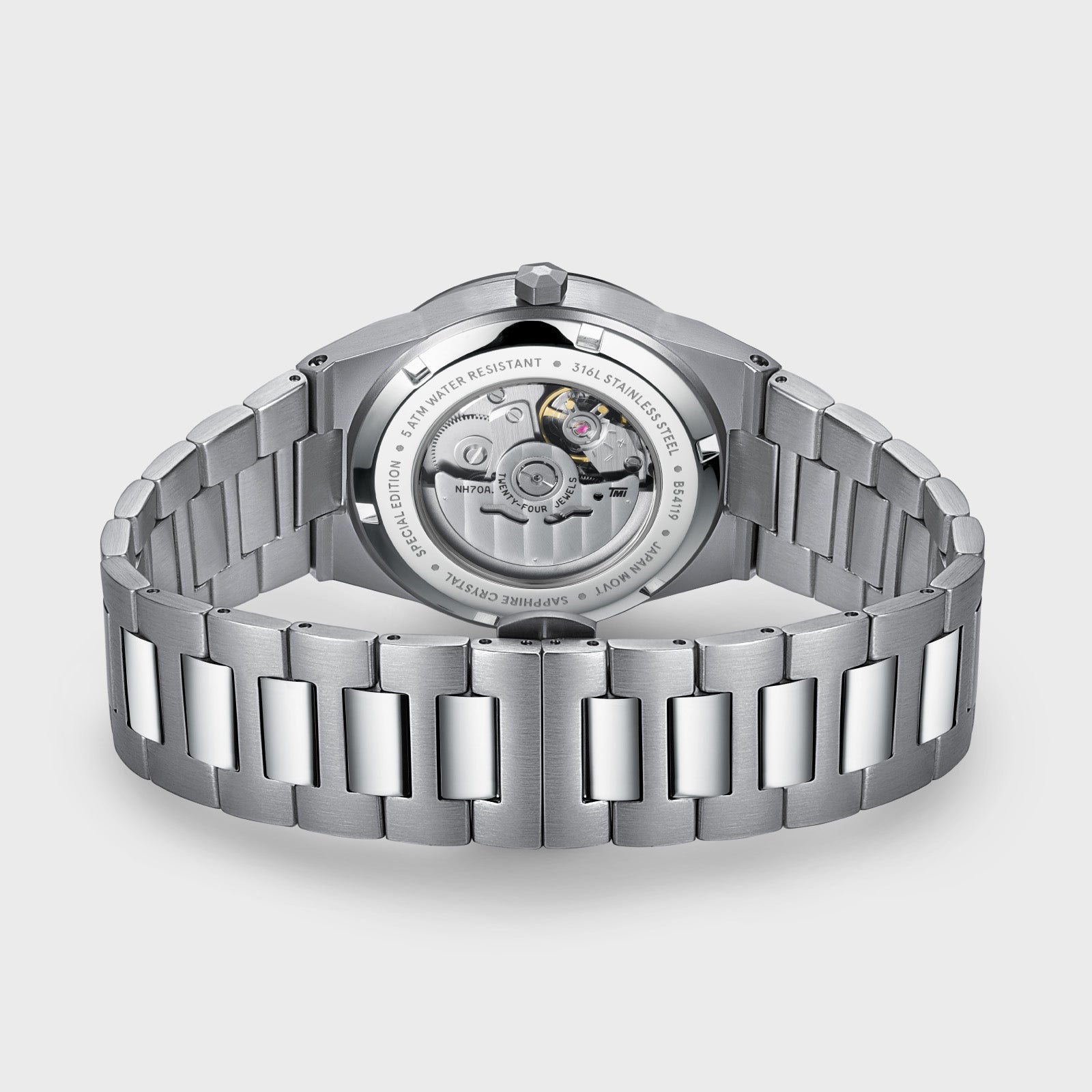 Vigoureux Automatic Watch Steel , Blue, Silver Colour、mySite、botmansion