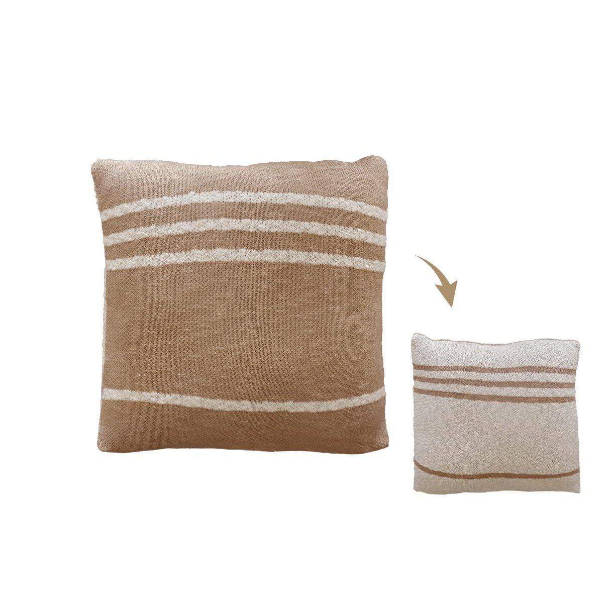 Duetto Powder Natural Knitted Cushion、mySite、gigharbornorthrealestate