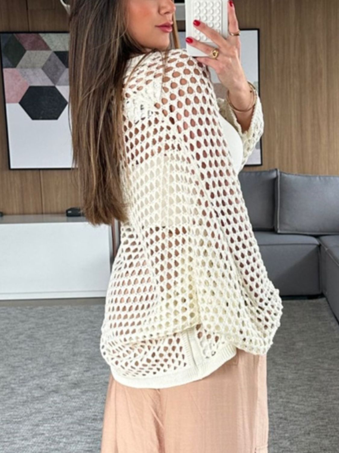  Hollow Out Open Front Cover-Up、mySite、justintrudeaud