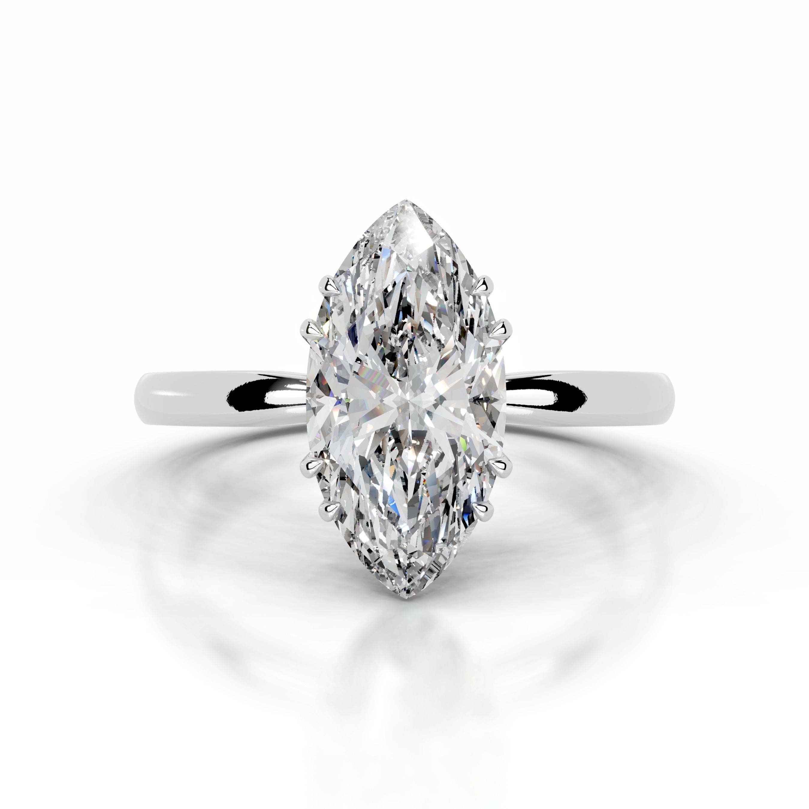 Badia Diamond Engagement Ring - Platinum、mySite、hinf8tx79