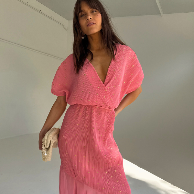 Pink Plisse Fifi Dress、mySite、solidvoid