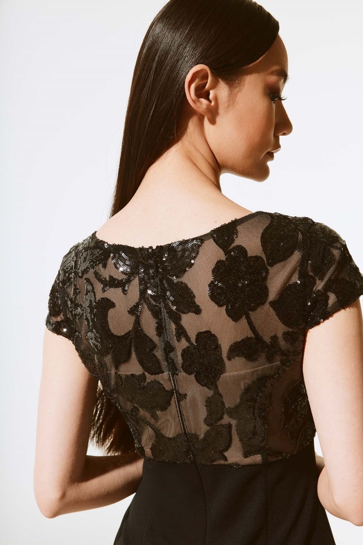 Joseph Ribkoff Scuba Crepe and Novelty Sheath Dress - Final Sale、mySite、noshort