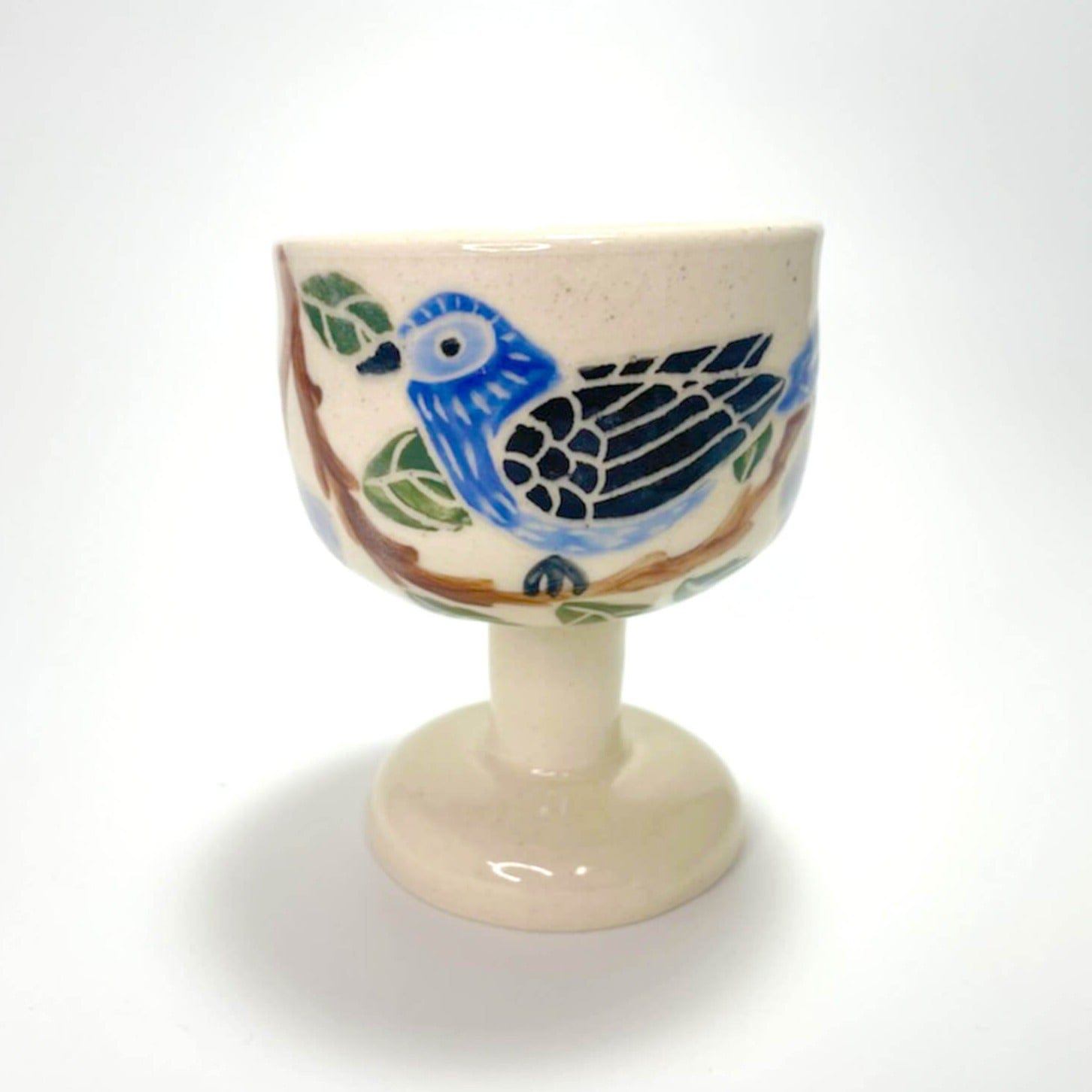Blue Bird Porcelain Kiddush Cup by Goodstein Ceramics、mySite、topwebapps