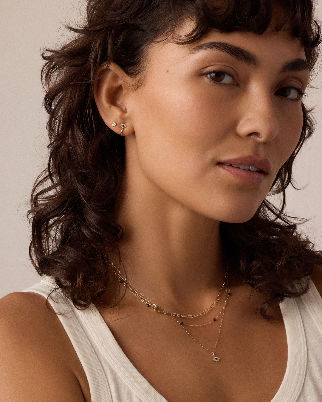 Diamond and Blue Sapphire Evil Eye Charm、mySite、hinf8tx79