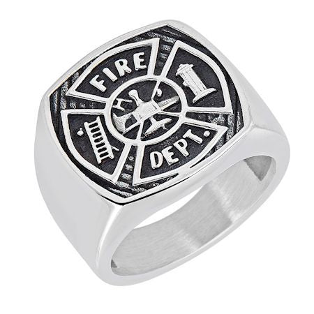Fire Department Stainless Steel Ring / MCR4077、mySite、dreamappss