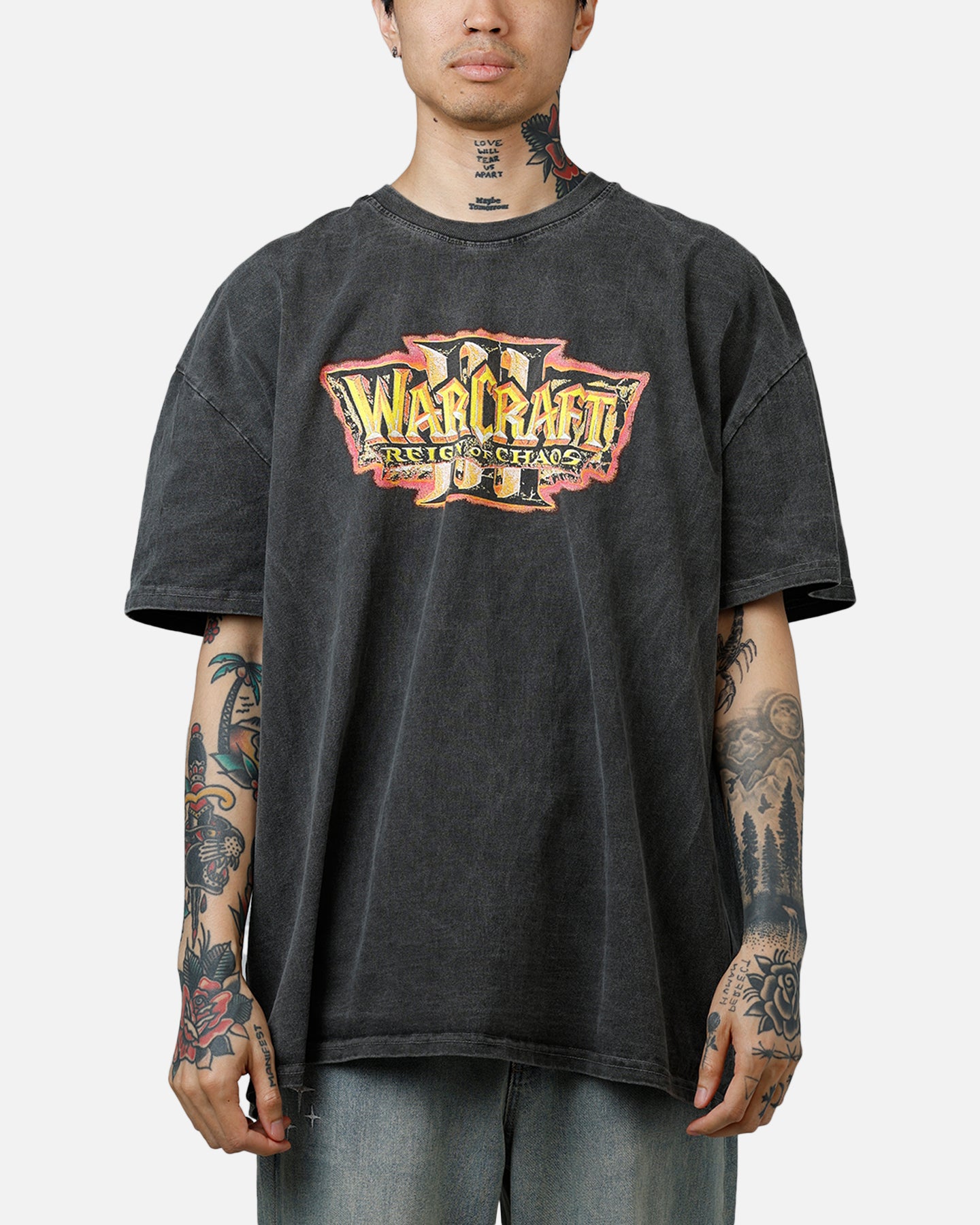 American Thrift X Warcraft: Reign Of Chaos T-Shirt Black Wash、mySite、zt4zffjzw