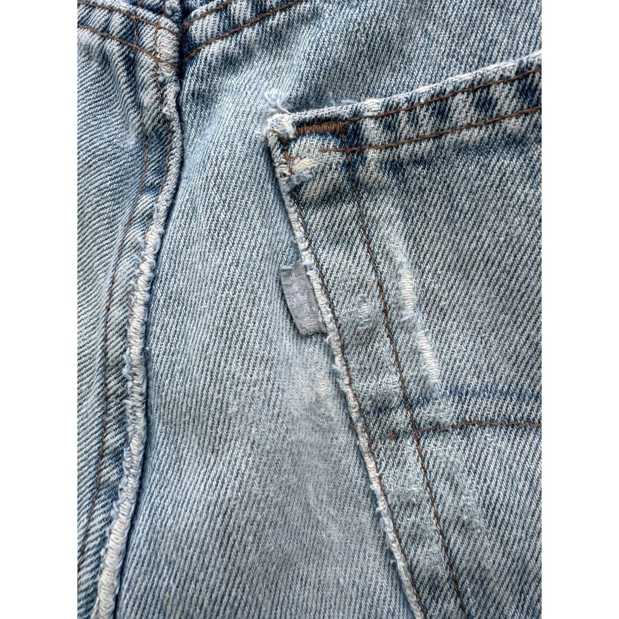 90's silverTab Classic Light Wash Cut Off Raw Hem Denim Jean Shorts 30、mySite、garagedoors4me