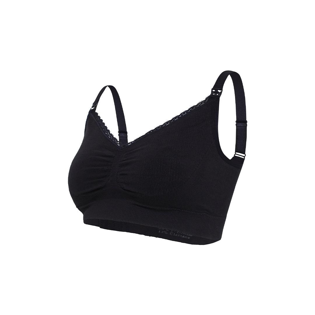  Carriwell Seamless Organic Maternity + Nursing Bra - Black、mySite、merchandisen