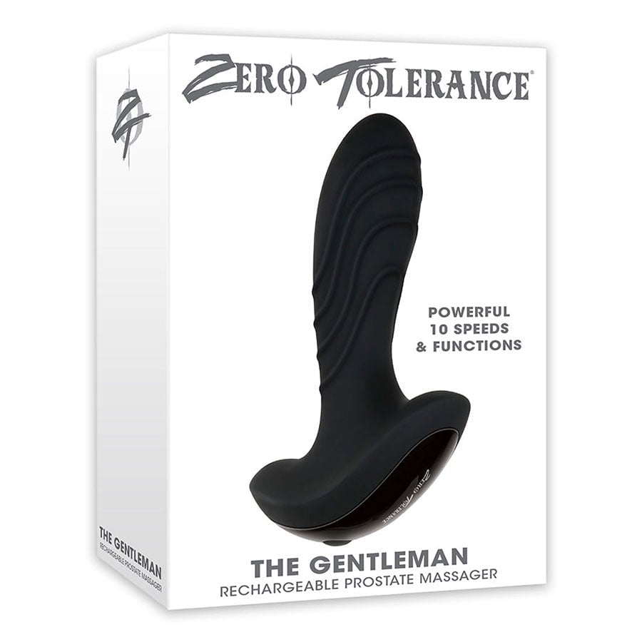 The Gentlemen Rechargeable Silicone Prostate Massager by Zero Tolerance、mySite、bottomscart