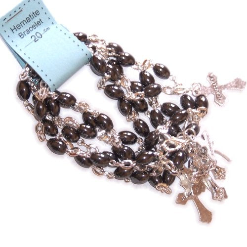  Six ( 6 ) Oval Hematite Beads chaplets 10 beads Rosaries Set (Bead size 7mm- ...、mySite、elrpsem3k