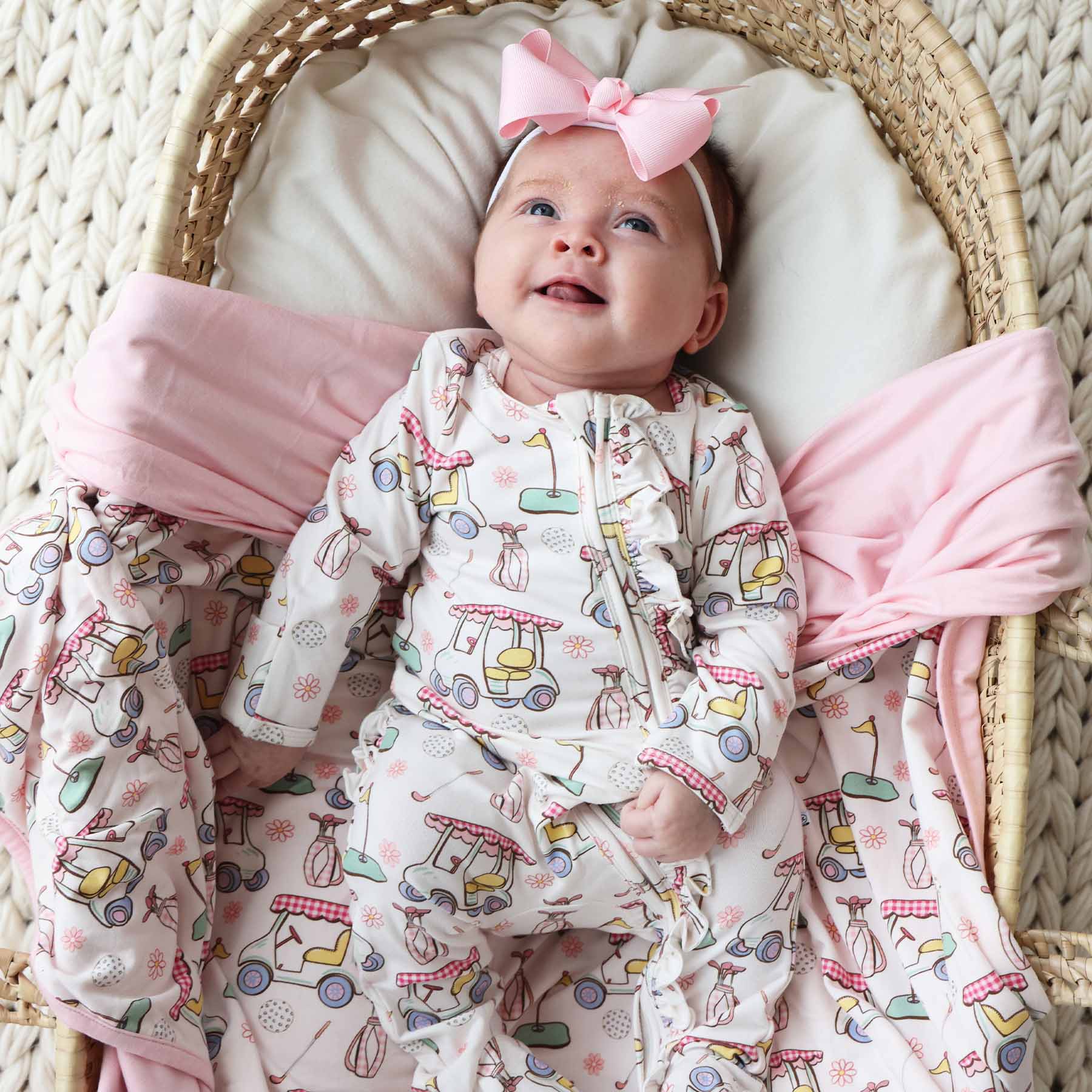  Country Club Cuties Ruffle Zipper Footie | Pink、mySite、layawaytickets