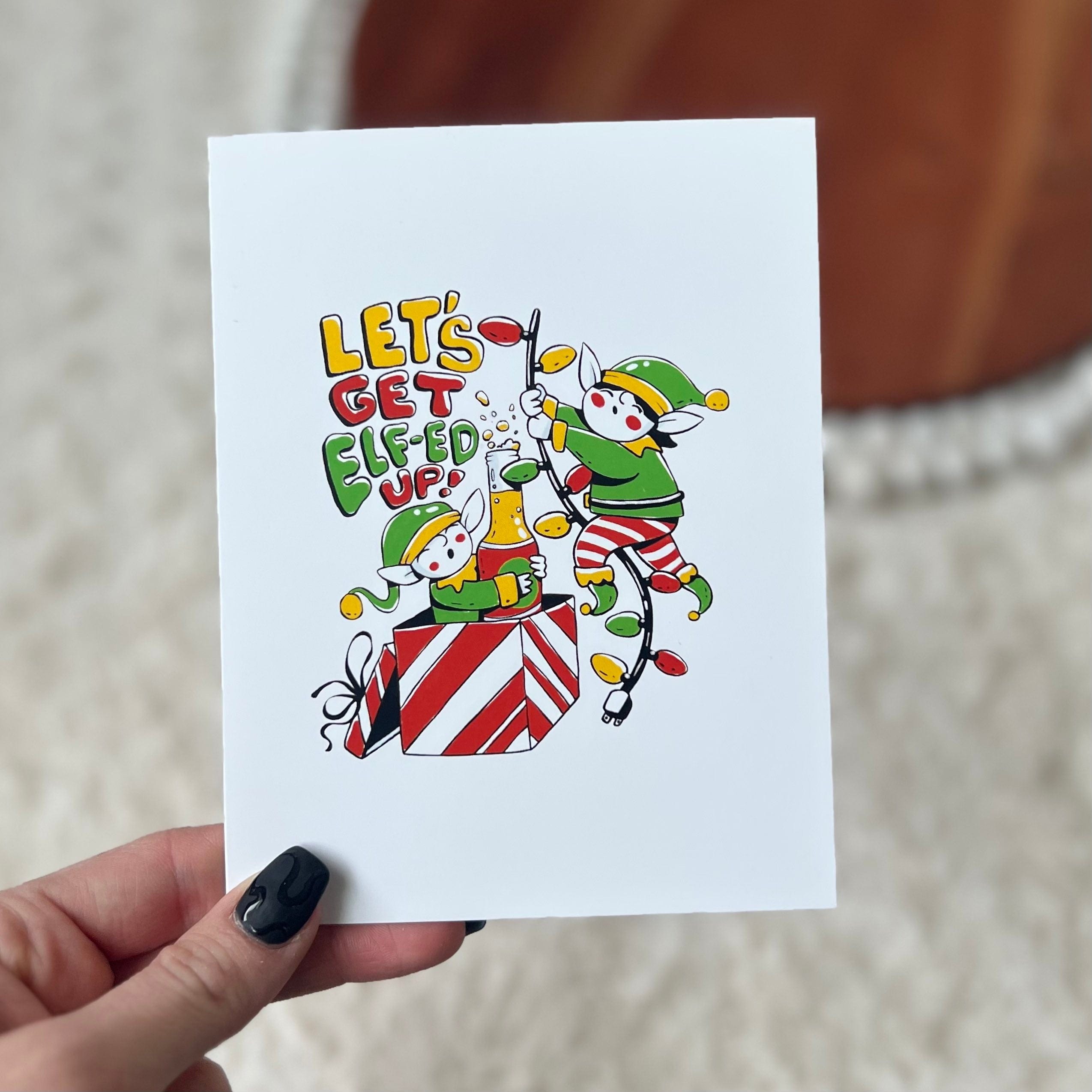  Let's Get Elf-ed Up Holiday Greeting Card、mySite、ghnorth