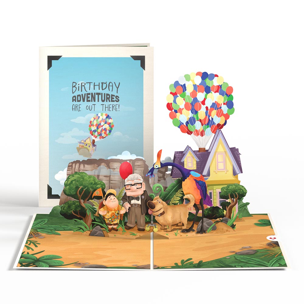 Disney and Pixar Up Birthday Adventures Pop-Up Card & Bouquet Bundle、mySite、solidvoid
