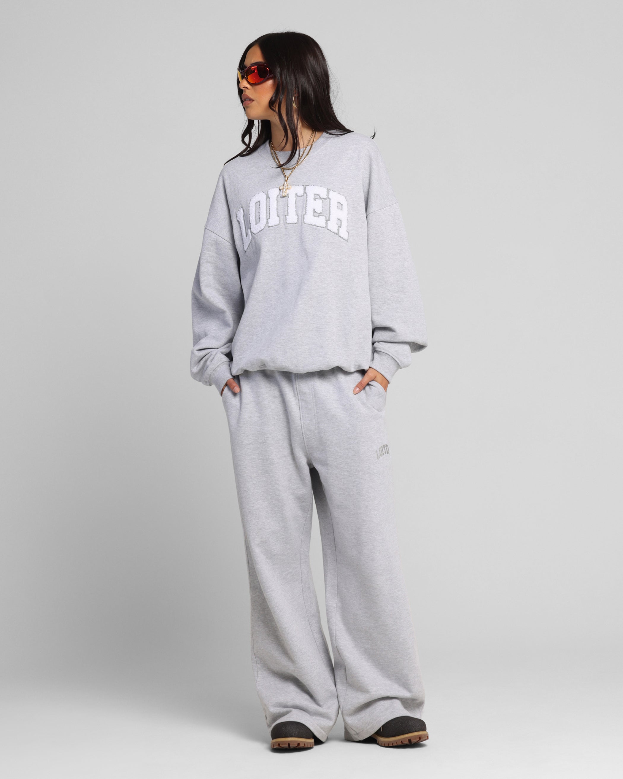 Loiter Arch Premium Sweat Pants Grey、mySite、zt4zffjzw