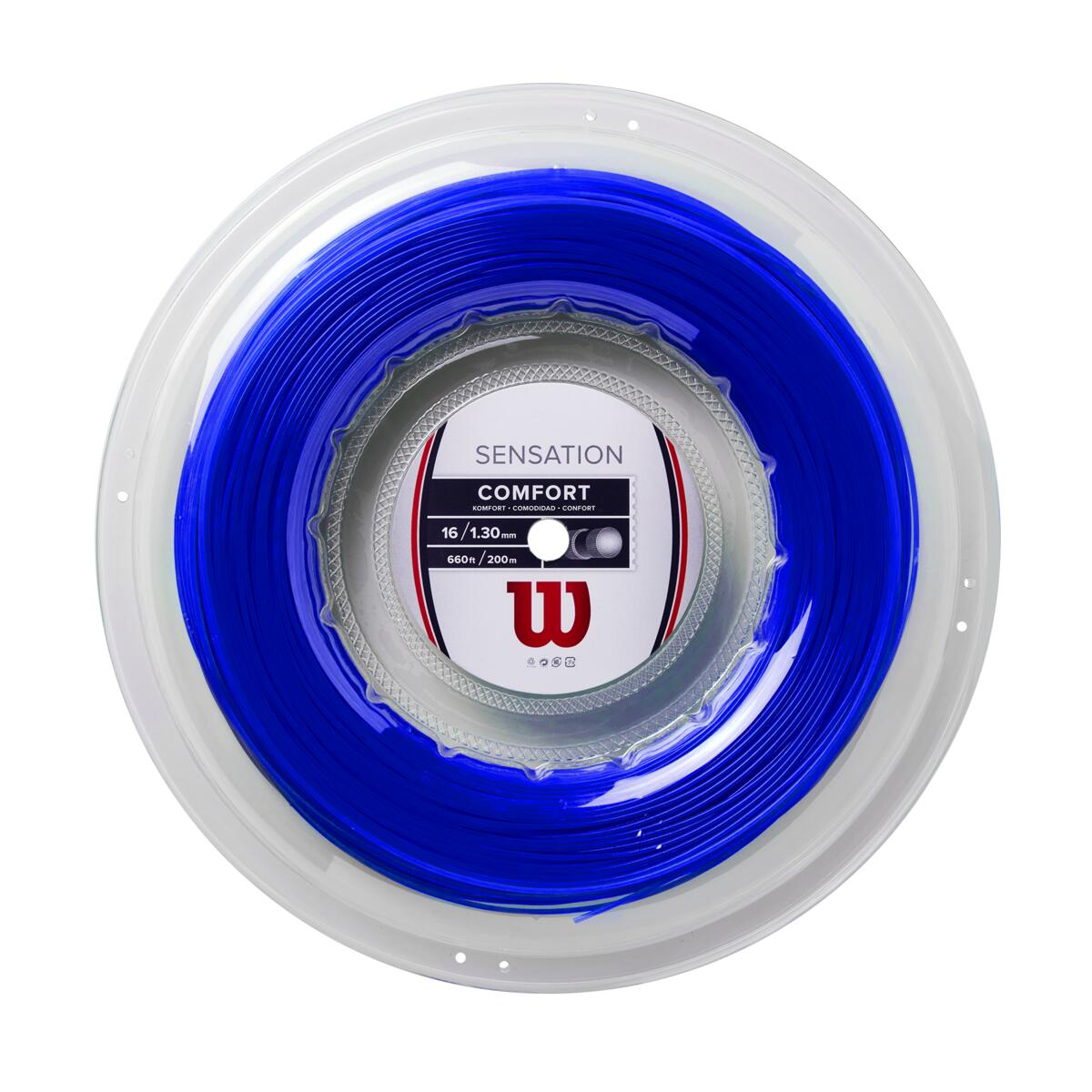Wilson Sensation 16/1.30 Tennis String Reel (Blue)