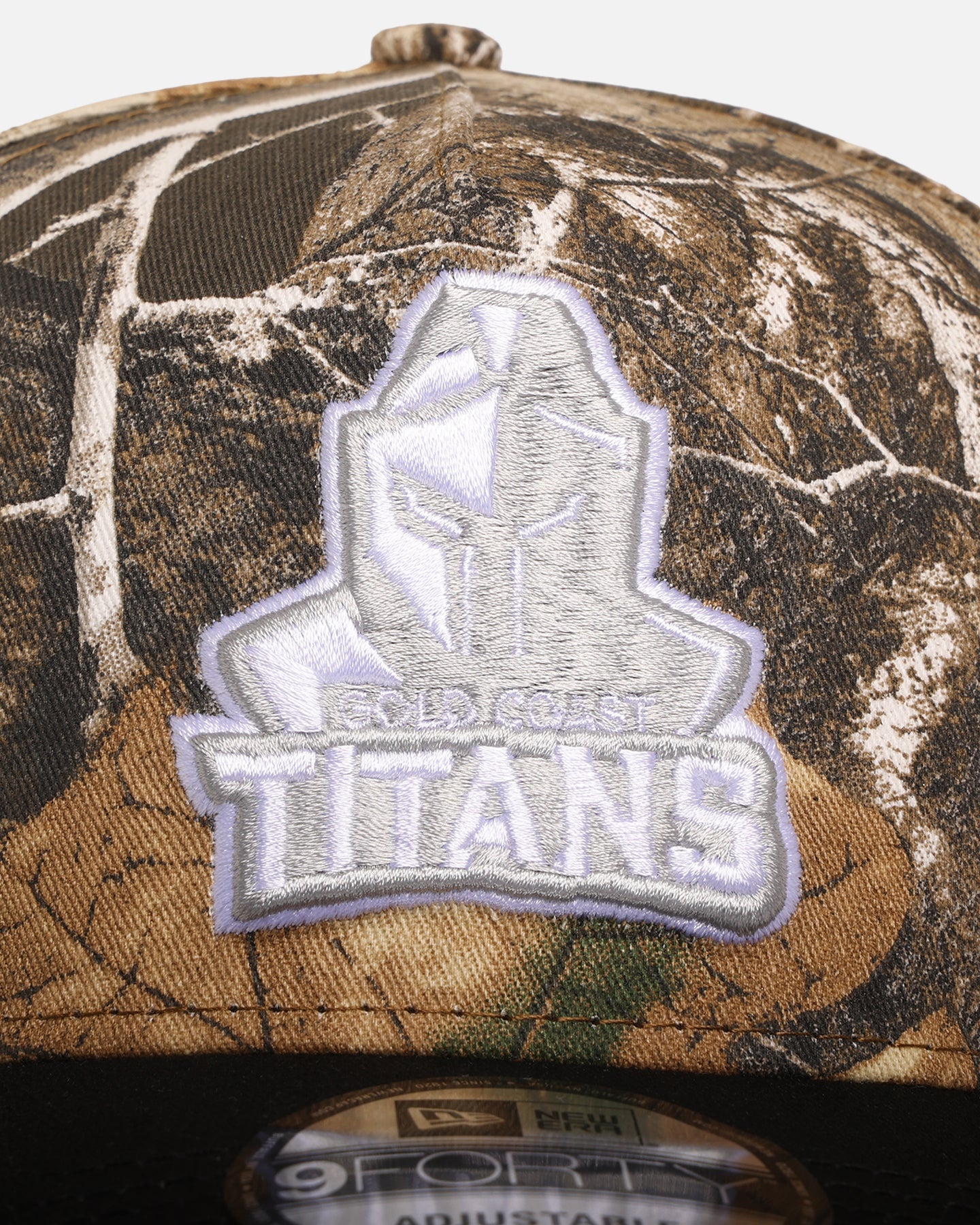 New Era Gold Coast Titans'NRL Real Tree' 9FORTY A-Frame Snapback Real Tree Camo、mySite、zt4zffjzw
