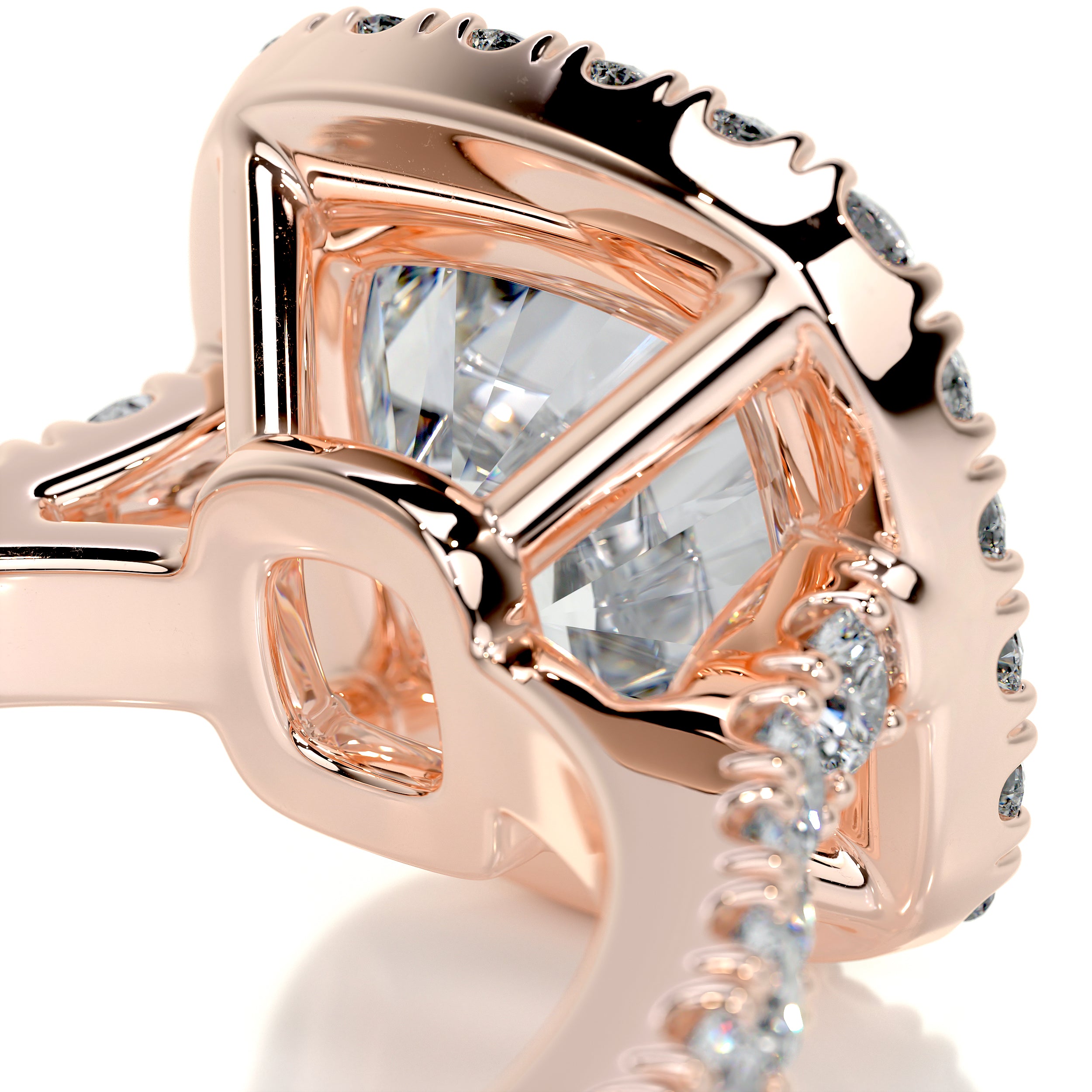 Celeste Moissanite & Diamond Ring -14K Rose Gold、mySite、hinf8tx79