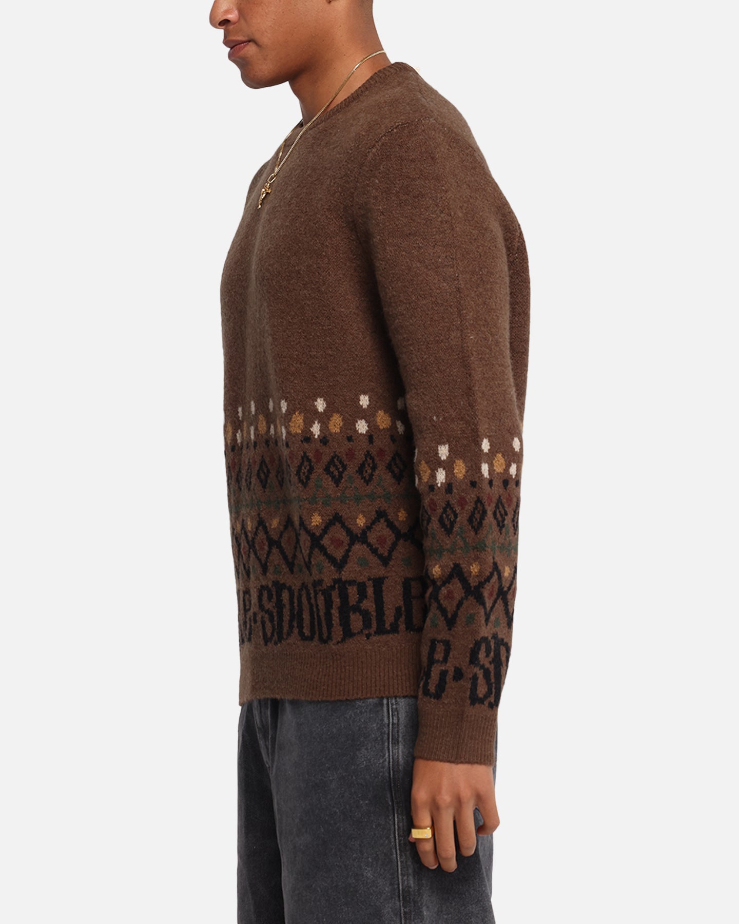 S Double Knitted Sweater Chocolate、mySite、zt4zffjzw