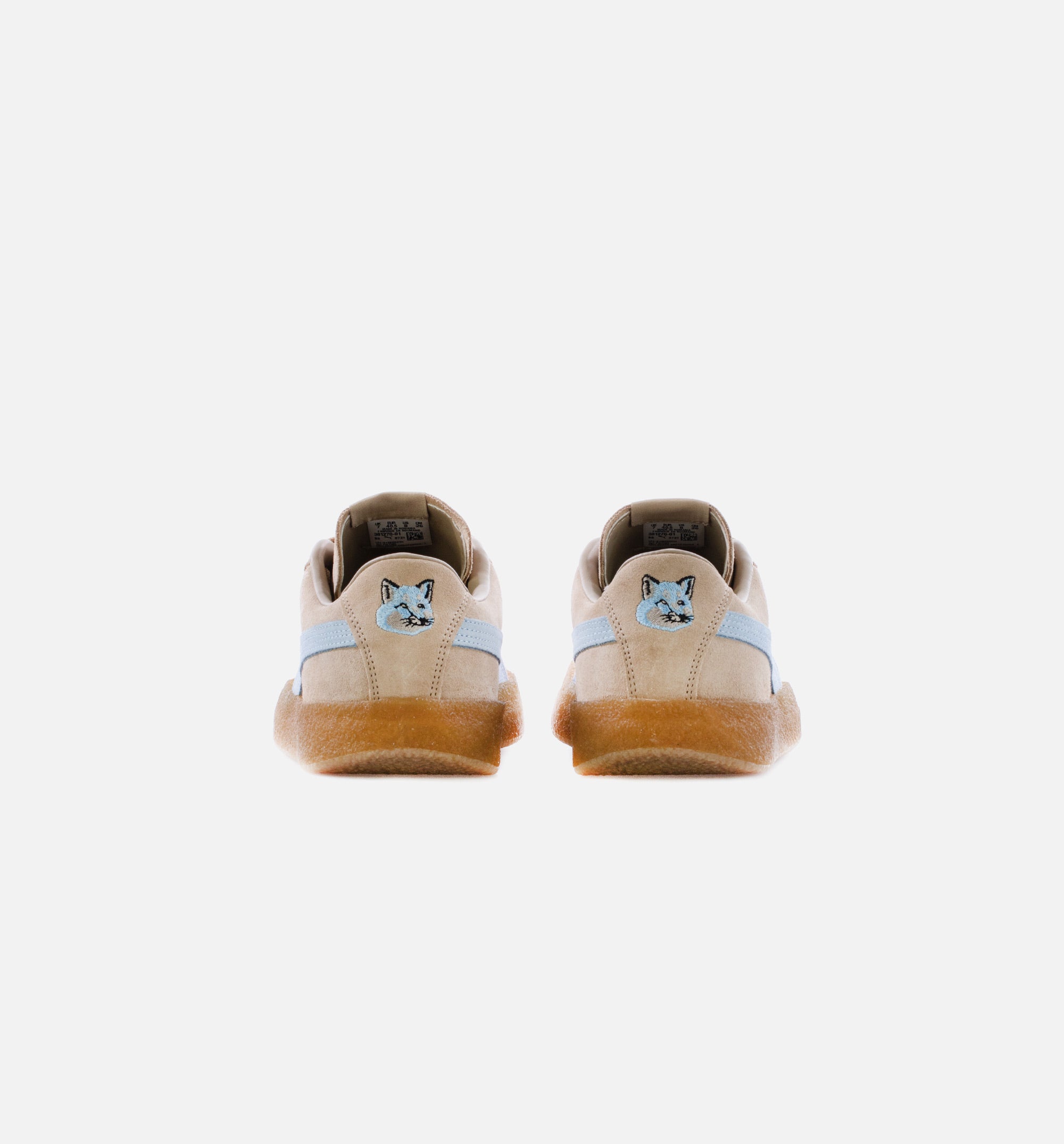 Maison Kitsune Suede Crepe Mens Lifestyle Shoe - Sand/Blue、mySite、dreamappss