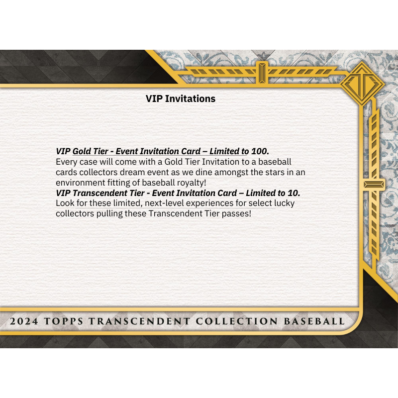 2024 Topps Transcendent Baseball Hobby Case、mySite、waistdrama