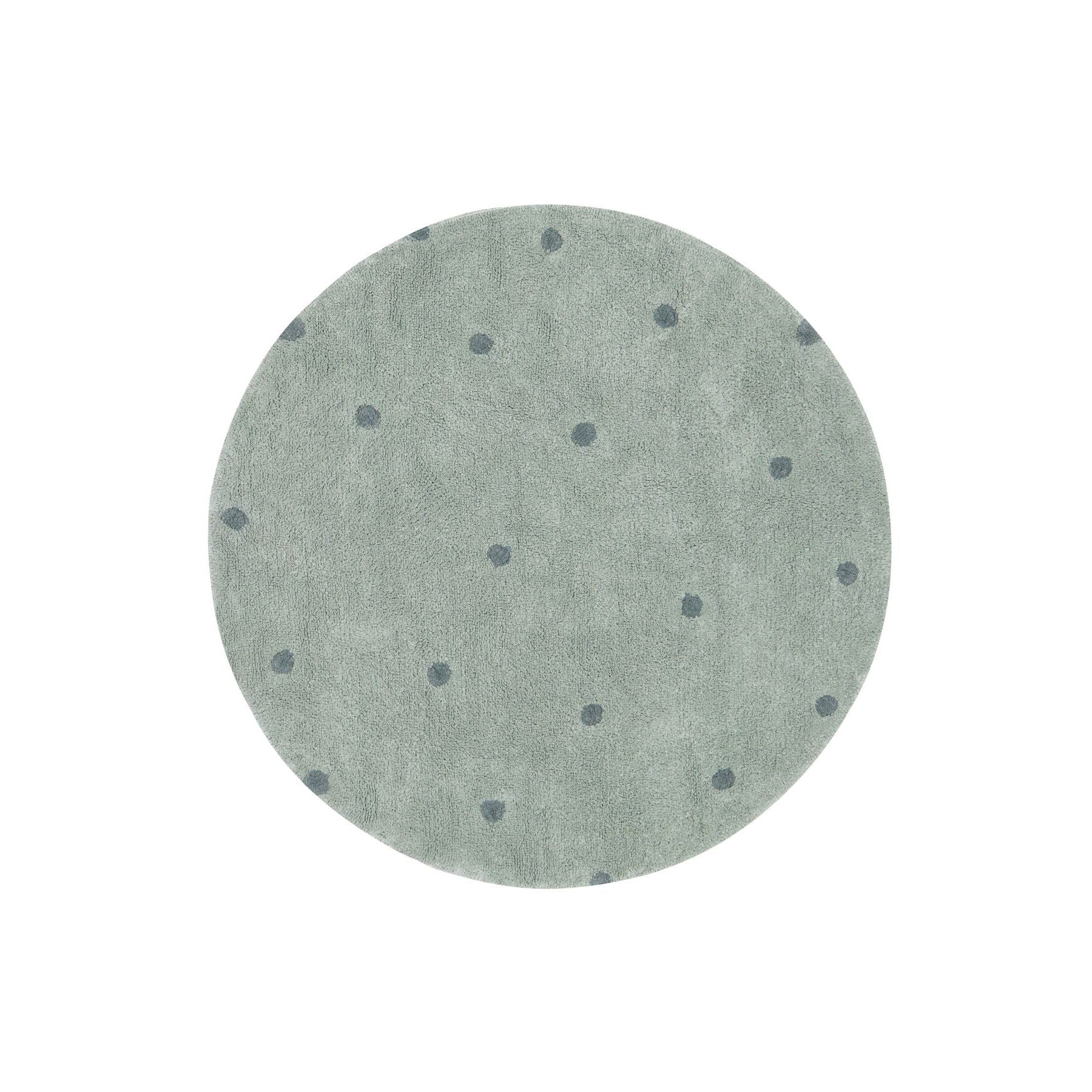 Round Dot Blue Sage Washable Rug、mySite、gigharbornorthrealestate