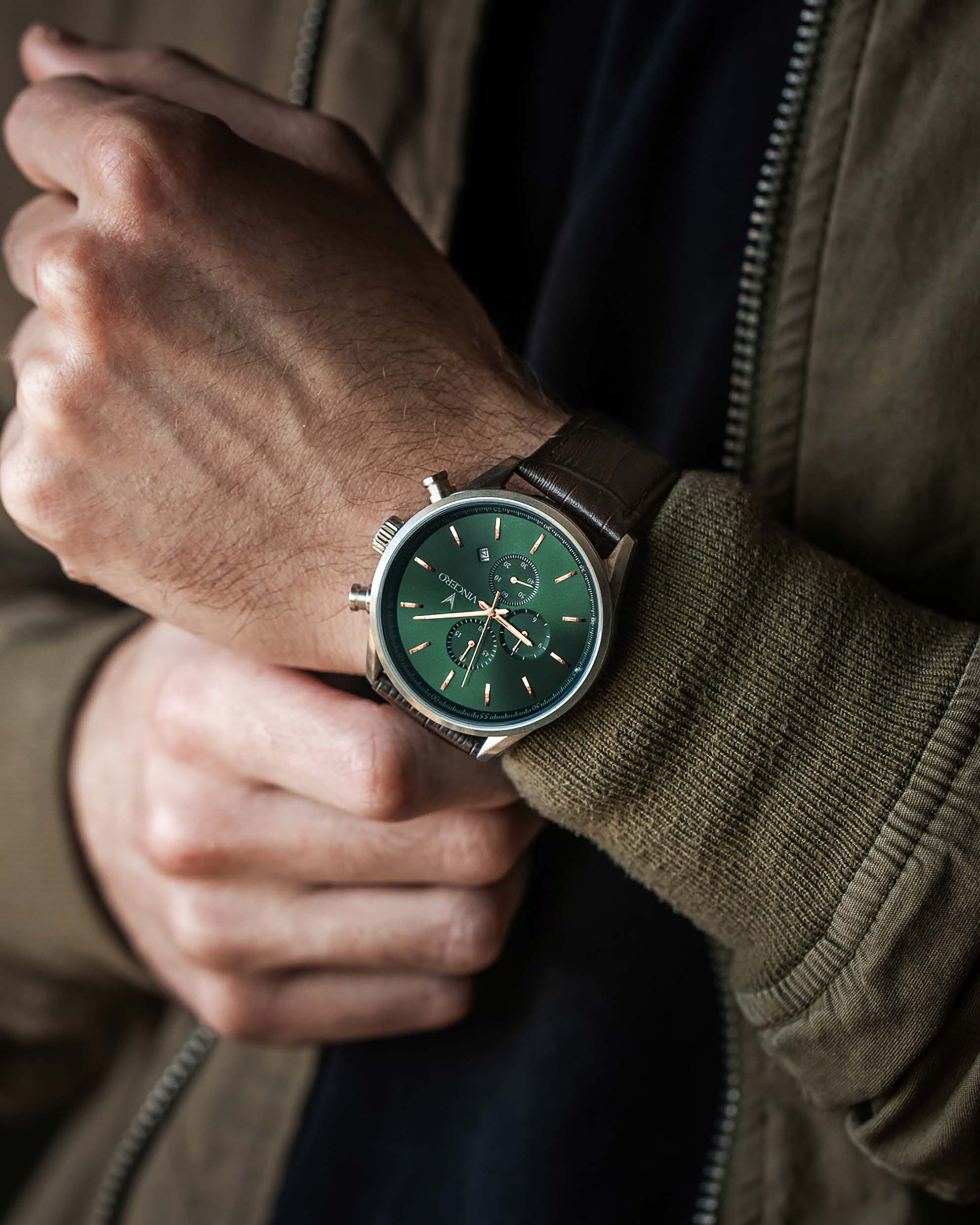 The Chrono S 40mm - Dark Olive/Silver、mySite、botmansion