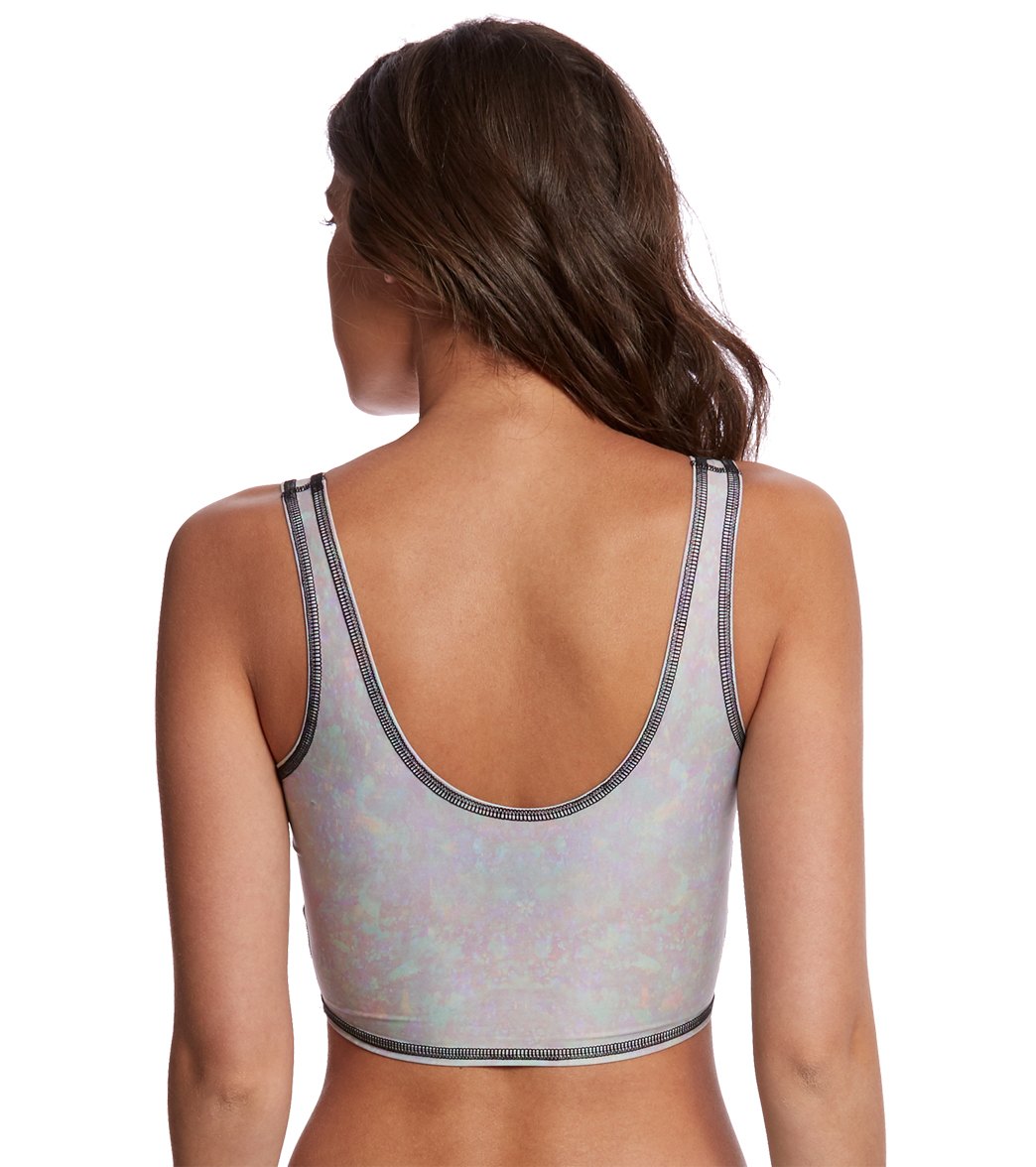 Teeki White Snake Opal Black Thread Lover Tank、mySite、noshort