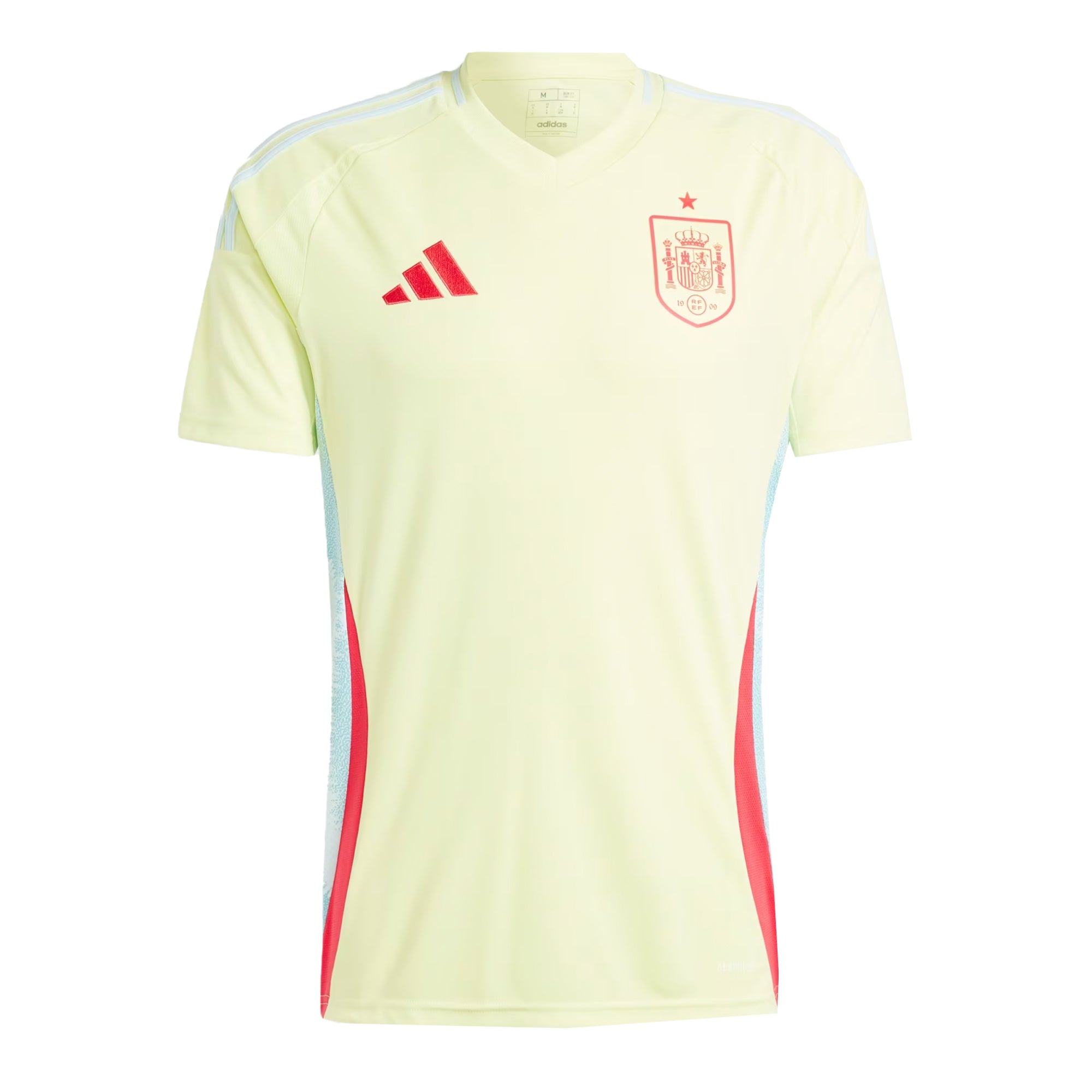 adidas Men's Spain 2024/25 Away Jersey Yellow/Halo Mint、mySite、noshort