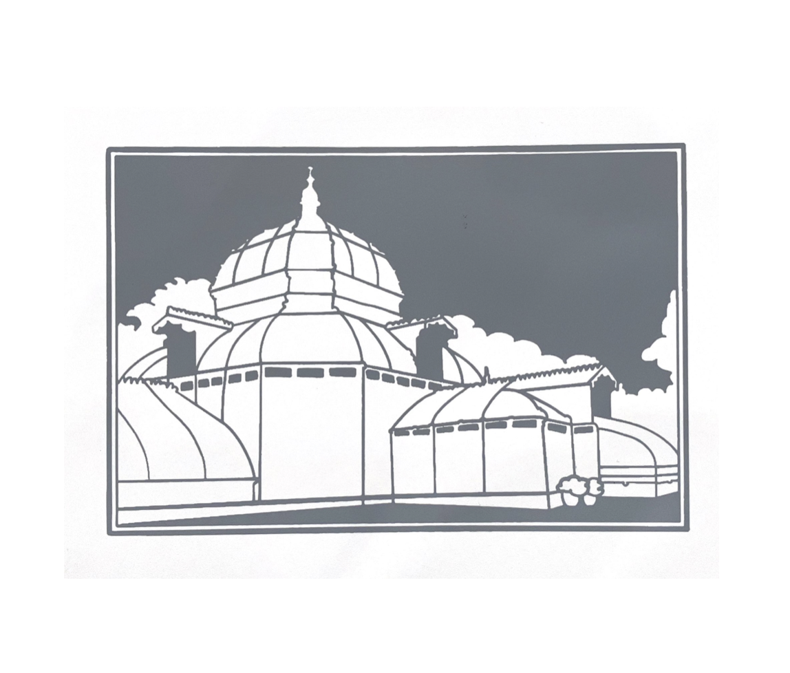 Anne Breedlove - Conservatory Flowers Inverse Postcard - A6、mySite、garagedoors4me