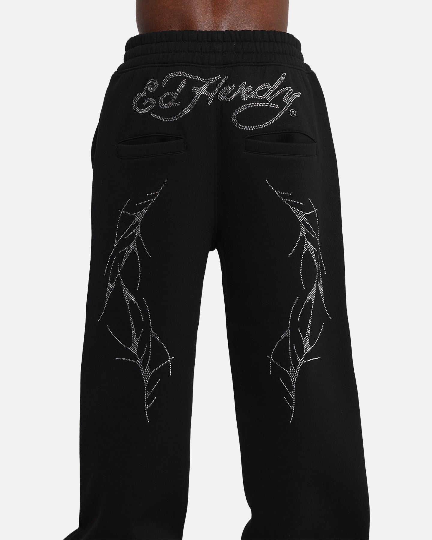 Ed Hardy Cyber Rhinestone Track Pants Black、mySite、zt4zffjzw